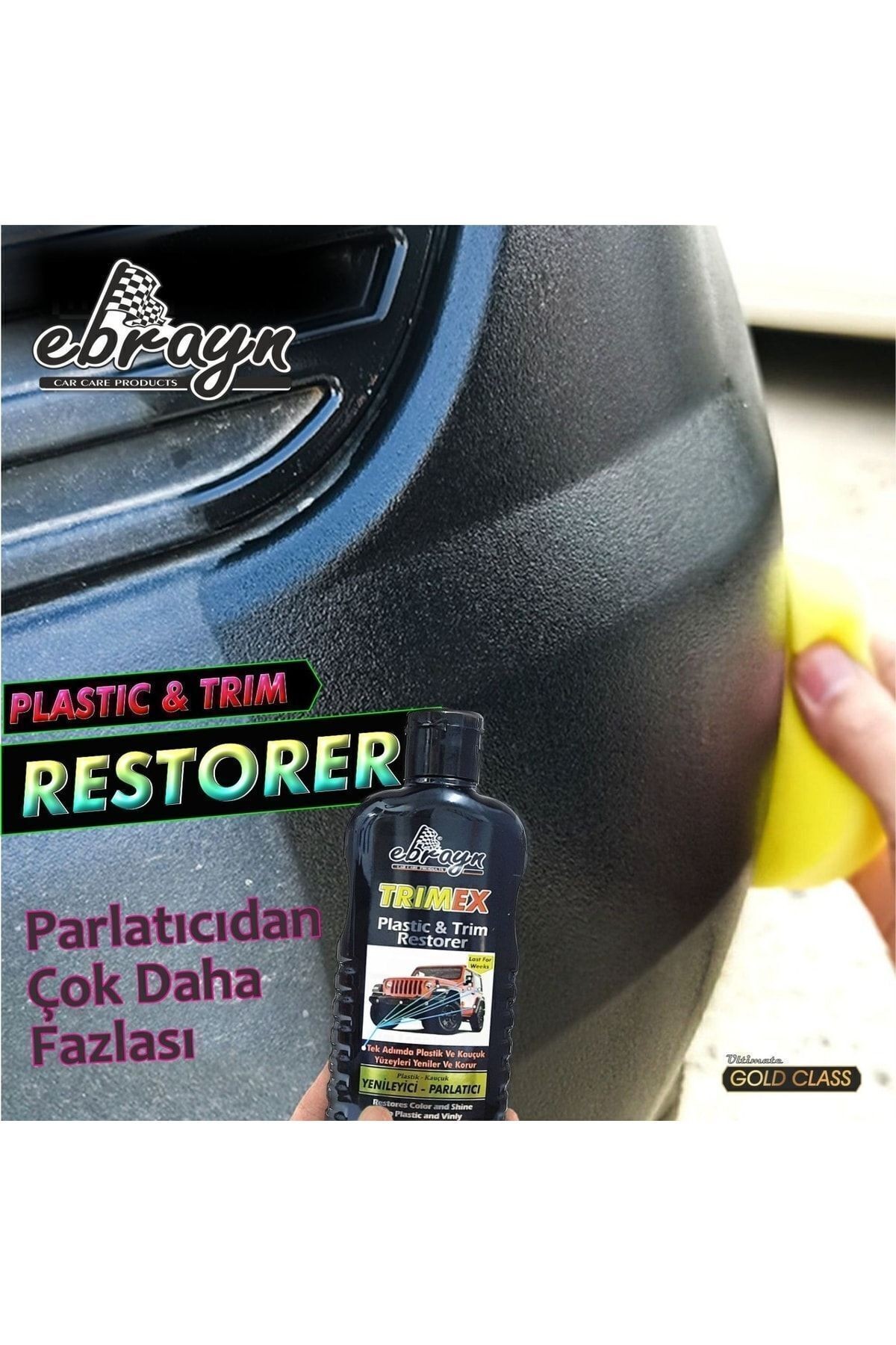 Ebrayn Trimex Plastik ve Kauçuk Yüzey Yenileyici & Parlatıcı 200 ml