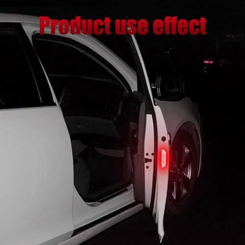 Araba Kapı Açık Uyarı Reflektörü Etiket Sticker 9.5x2.5cm Kırmızı