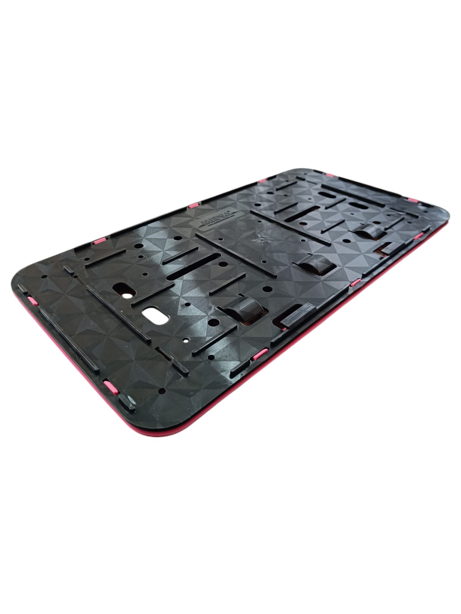 Çerçeveli Dikdörtgen Plakalık Plaka Altlığı Siyah 32x17 cm