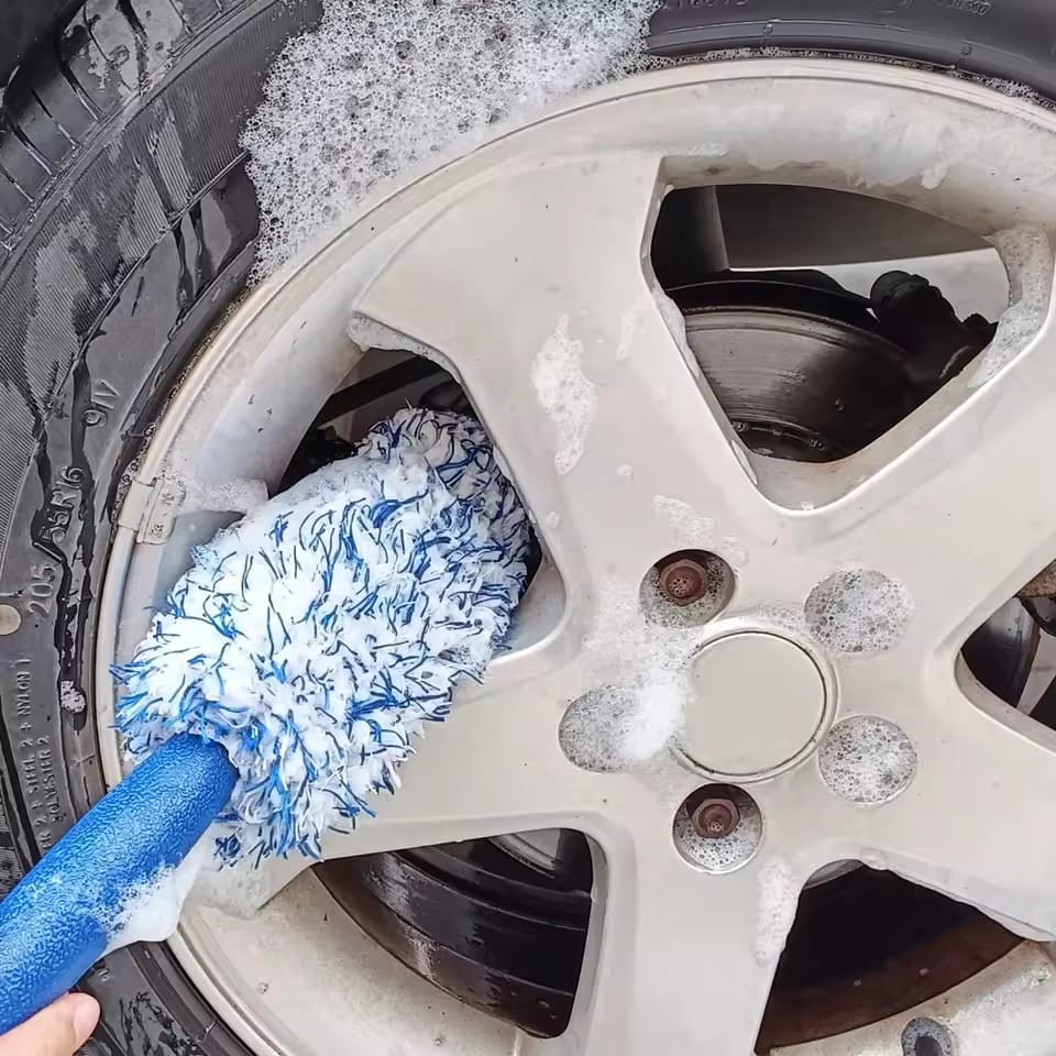 Car Car Washing Summer Rim Brush with Sponge Standed Tassel Model