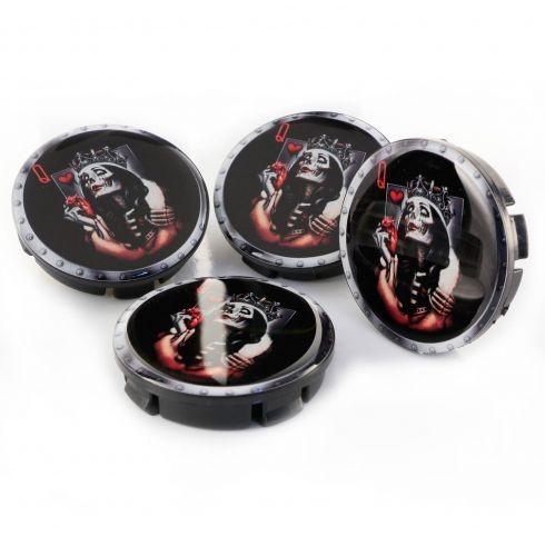 Queen Skull Tuning Damla Geçme Jant Göbeği 4'lü 55mm