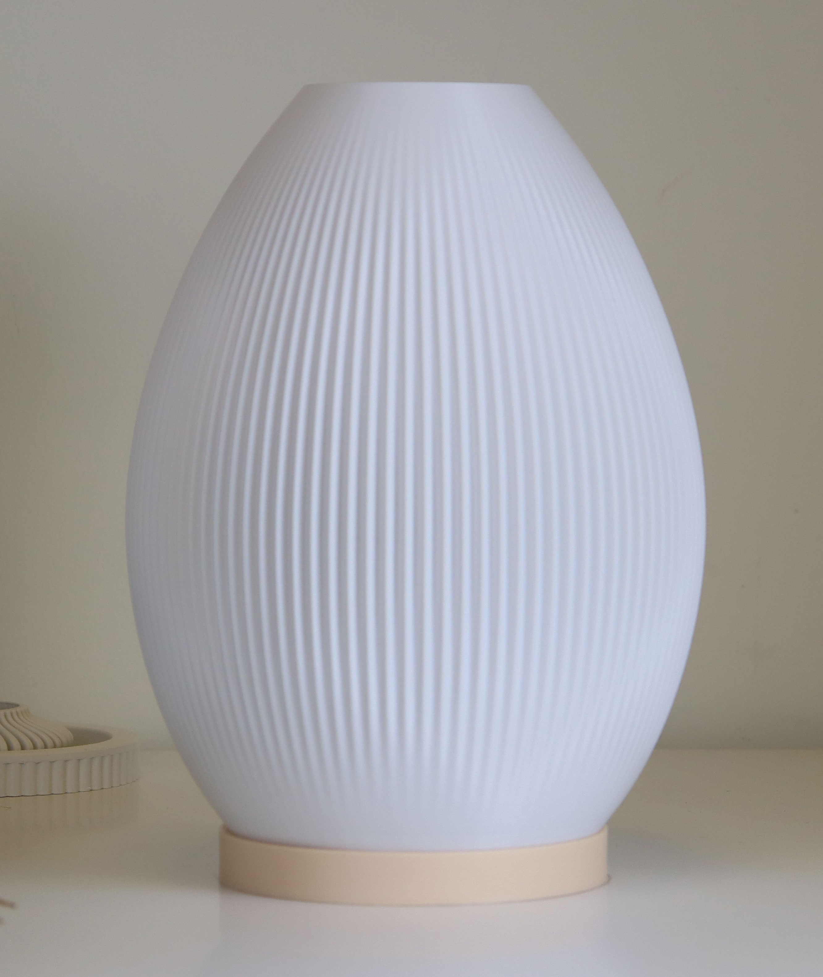 Egg Ten Rengi-Beyaz Abajur