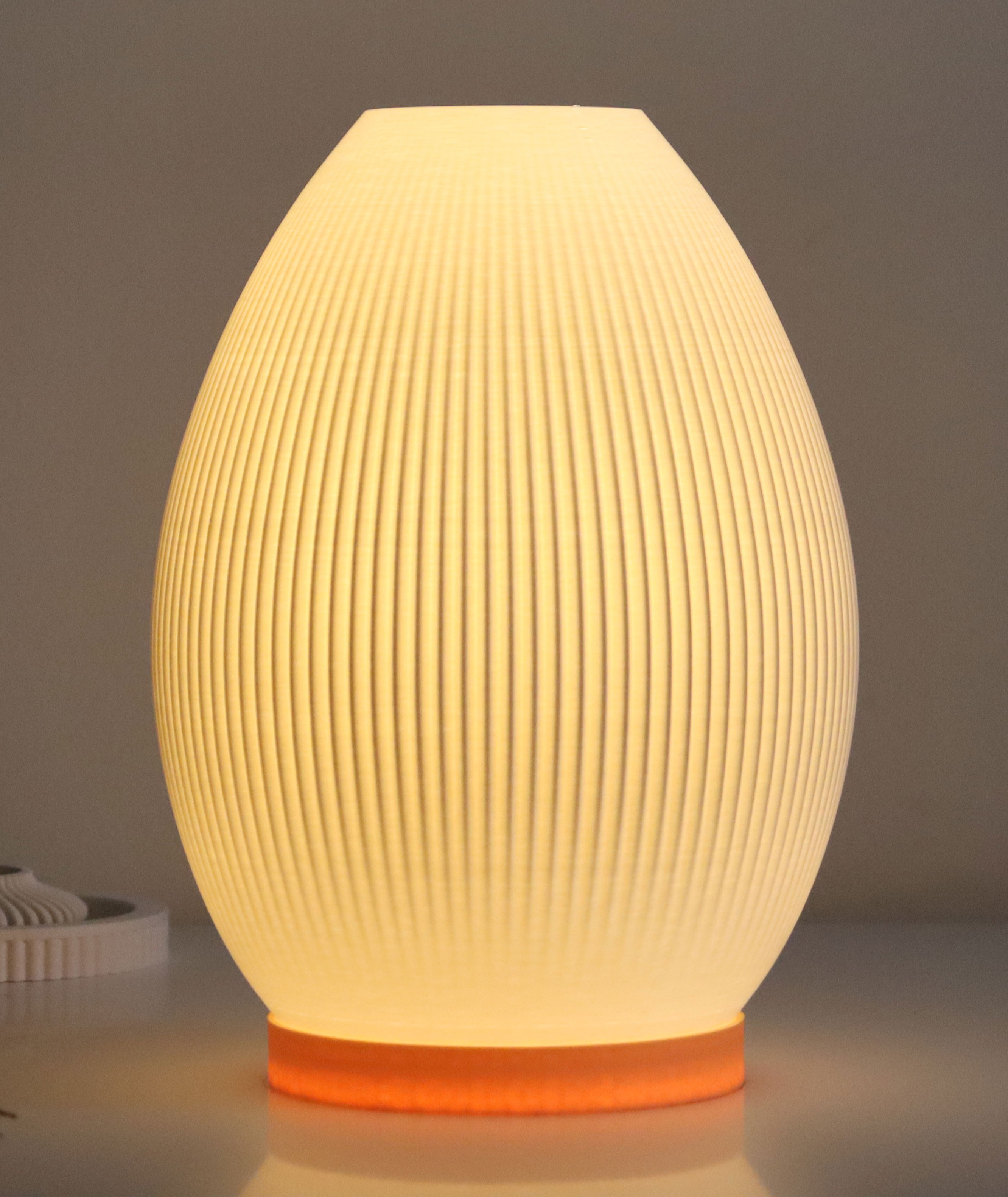 Egg Turuncu-Beyaz Abajur