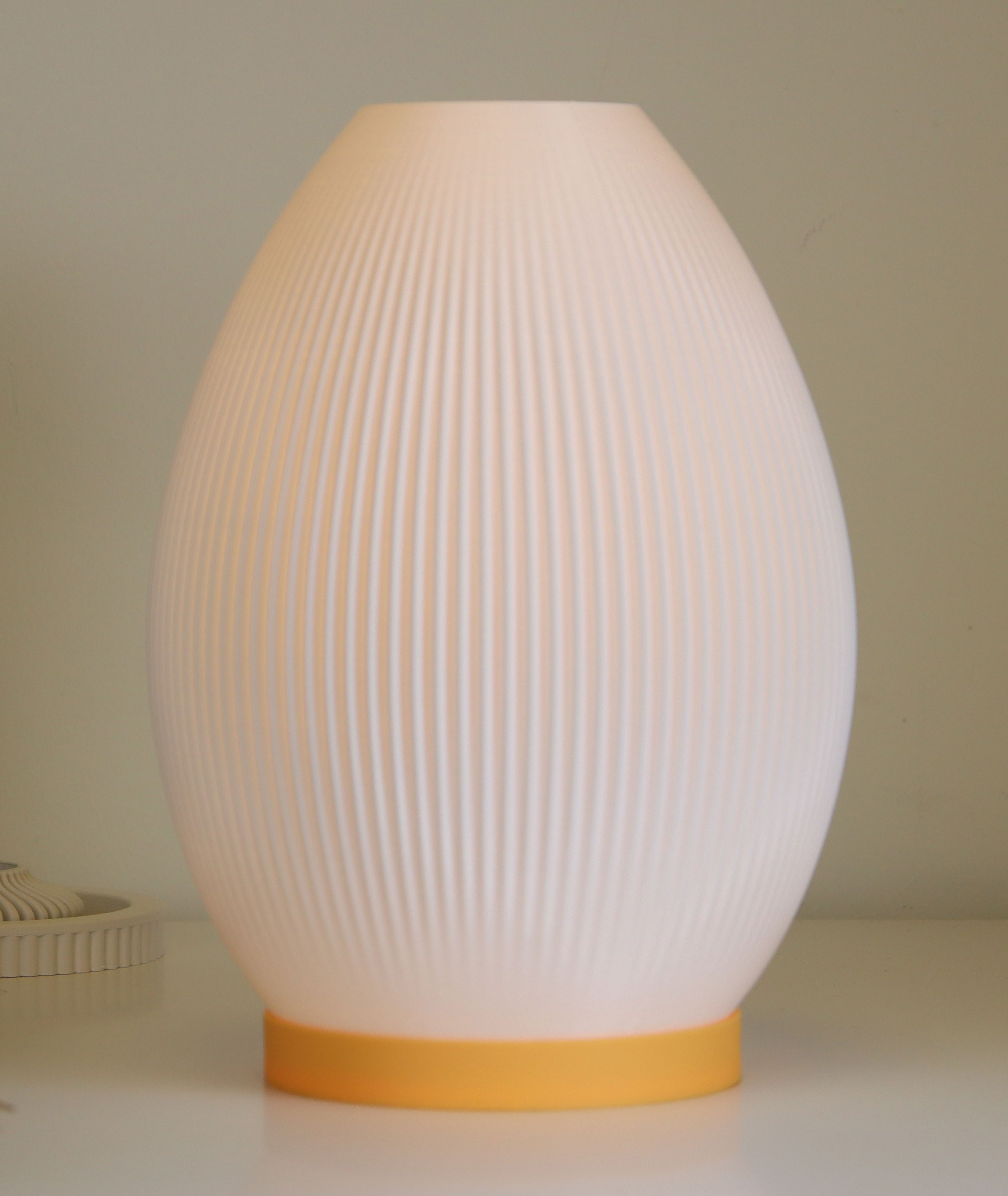 Egg Turuncu-Beyaz Abajur