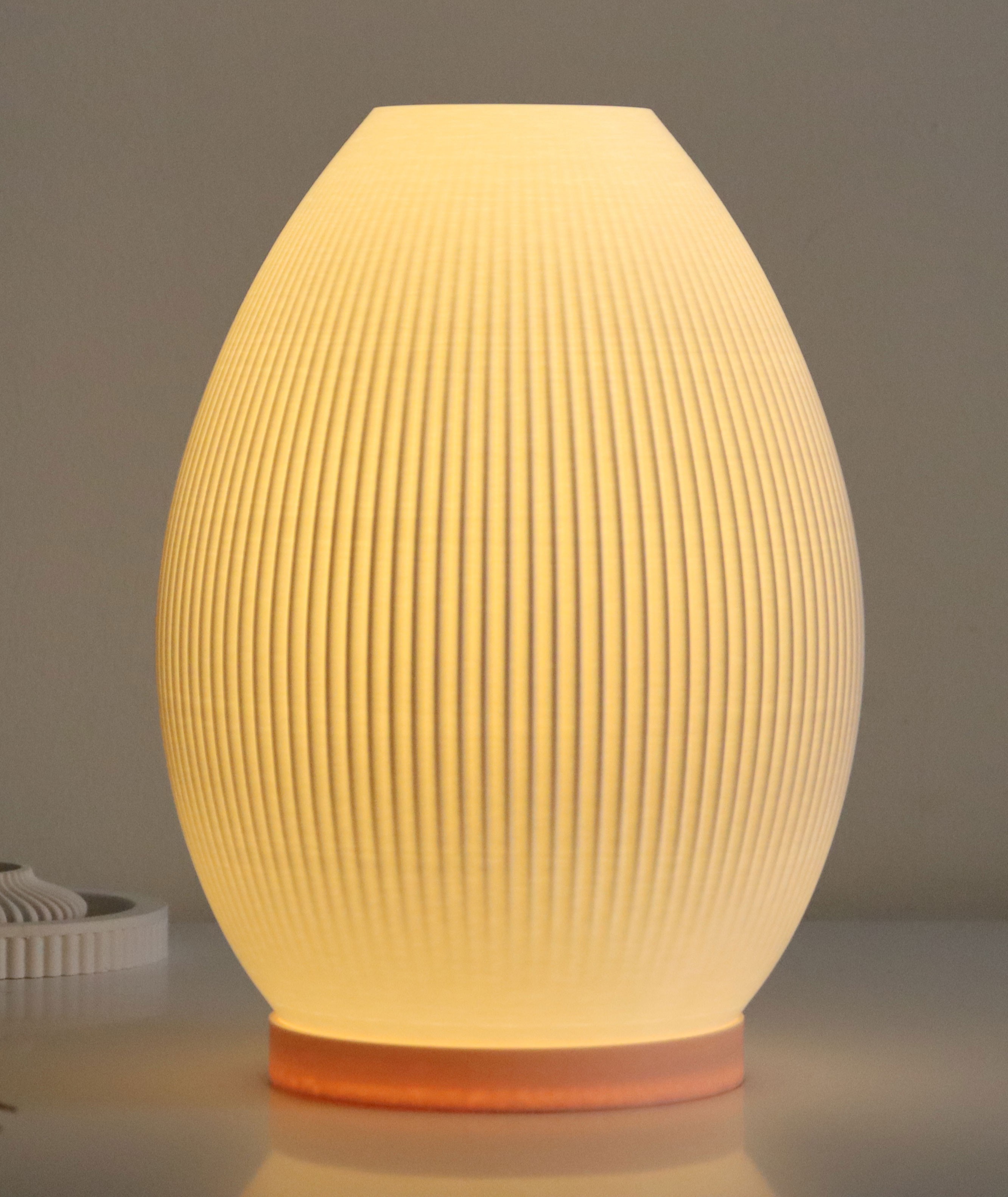 Egg Ten Rengi-Beyaz Abajur