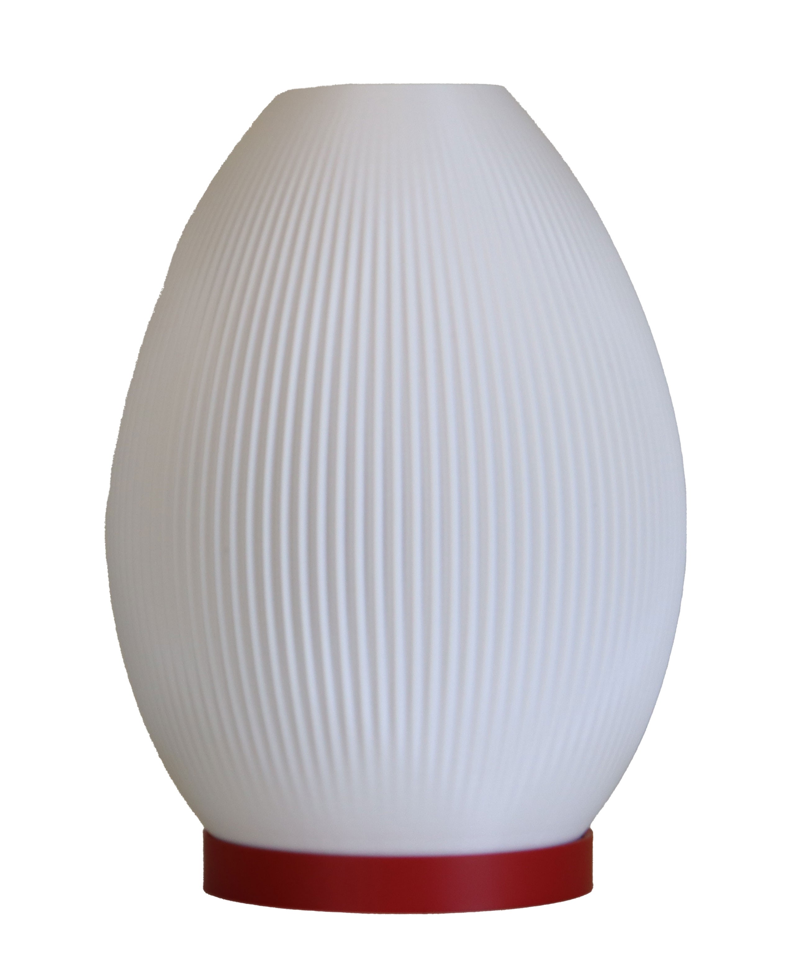 Egg Kırmızı-Beyaz Abajur