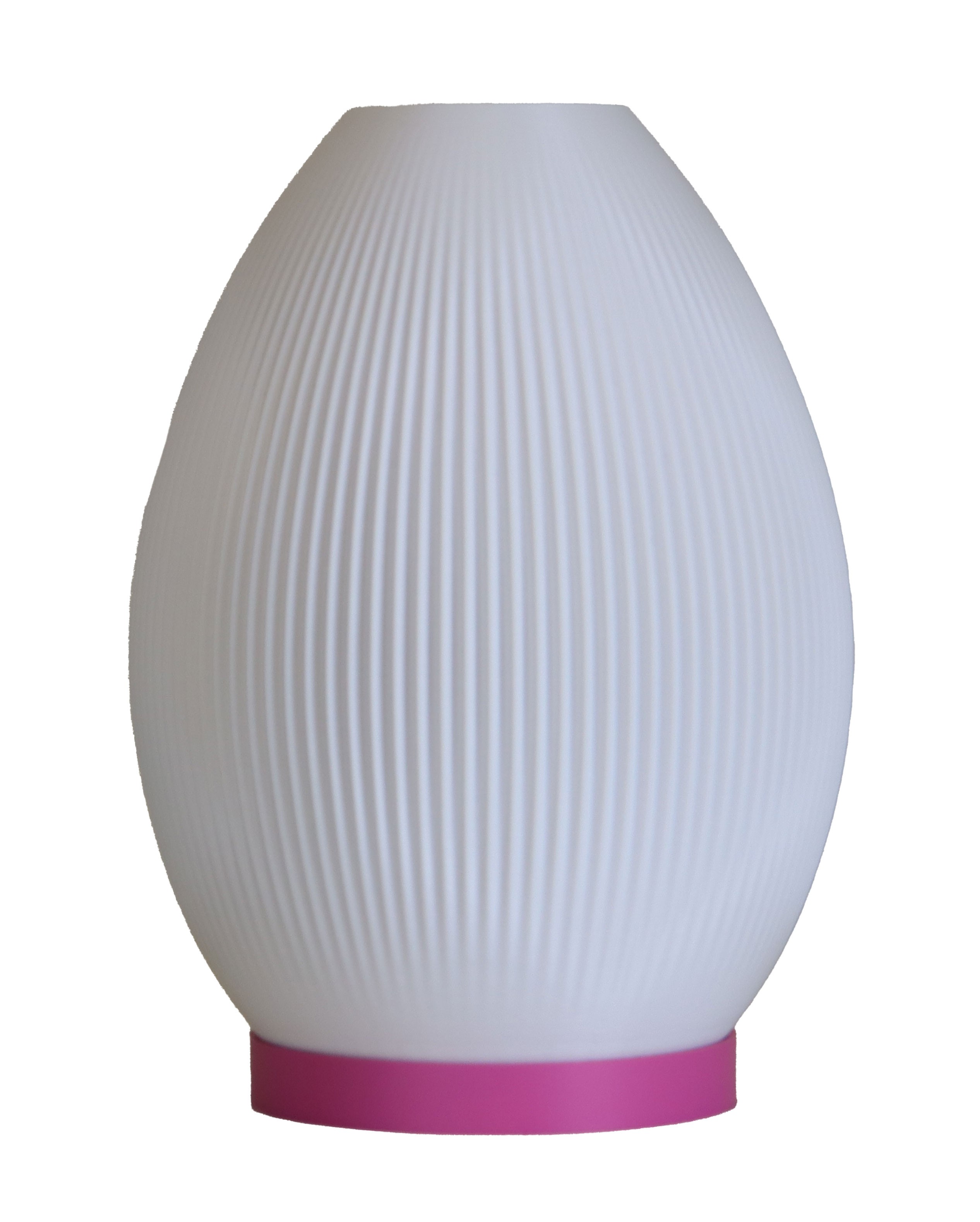 Egg Pembe-Beyaz Abajur