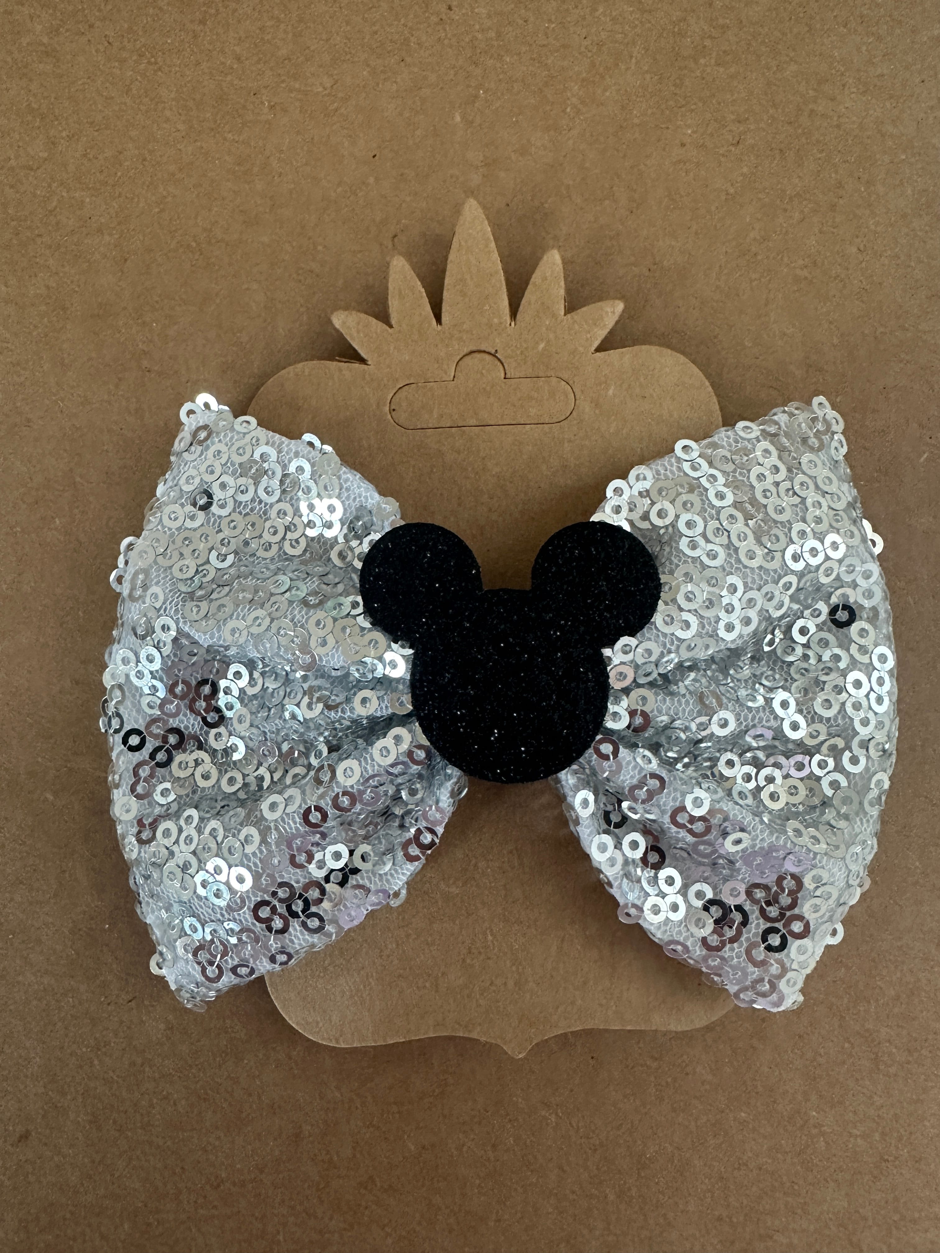 Mickey Payetli Fiyonk Kız Çocuk Pensli Toka