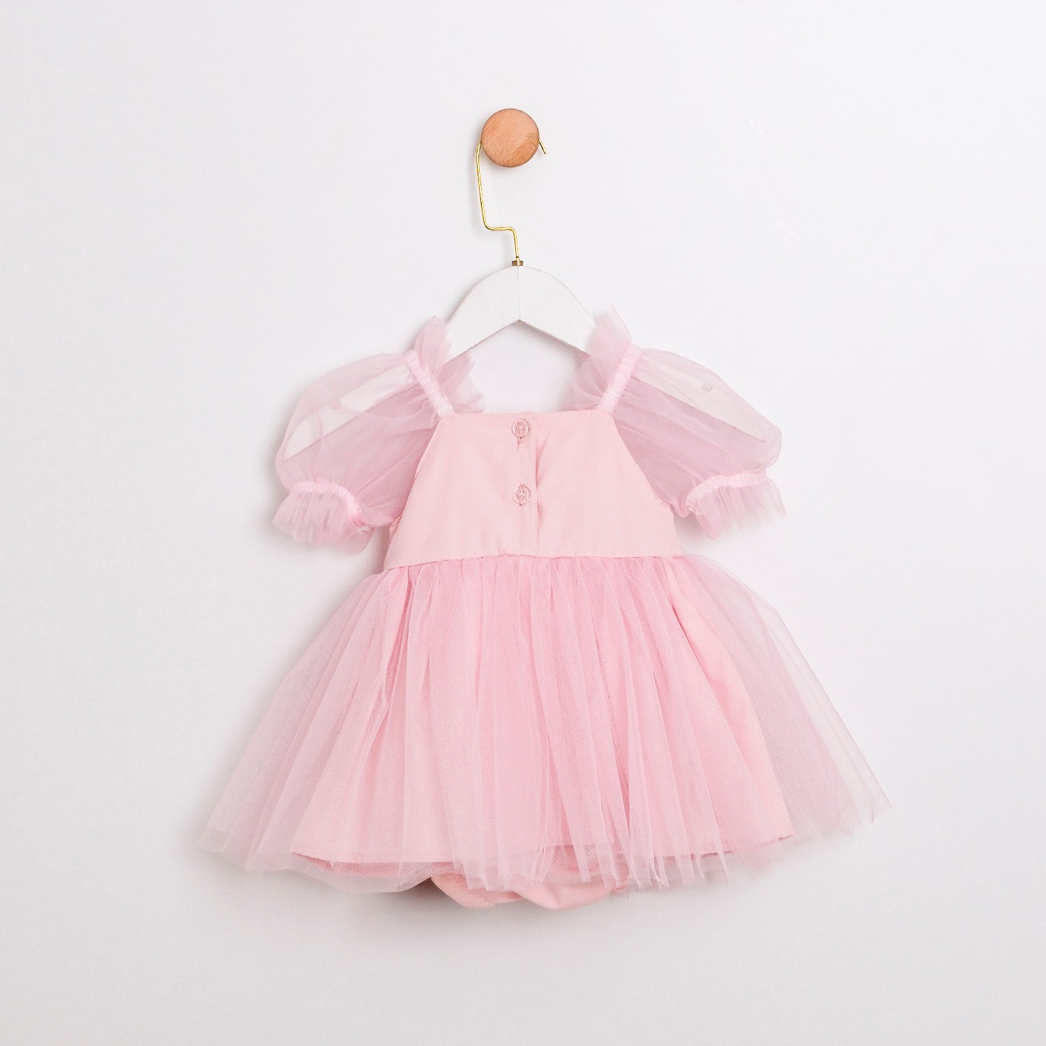 Tütülü Pembe Elbise