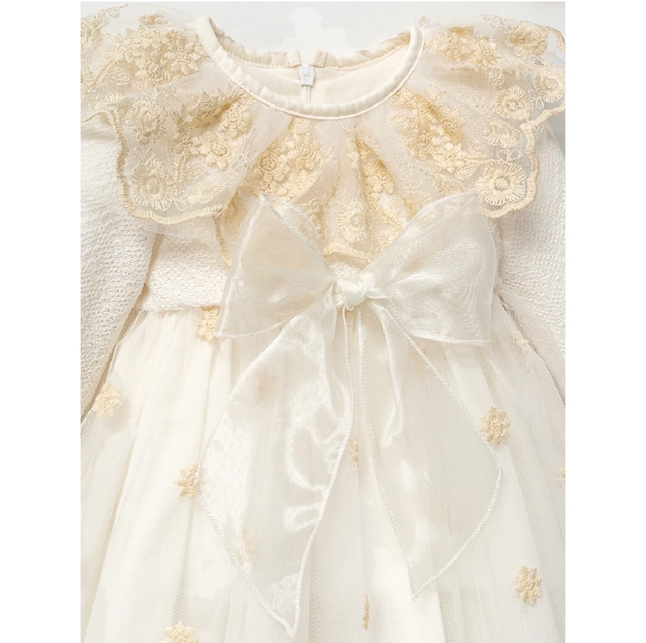 Çiçekli İşleme Detaylı Fiyonklu Kız Bebek Premium 4’lü Takım