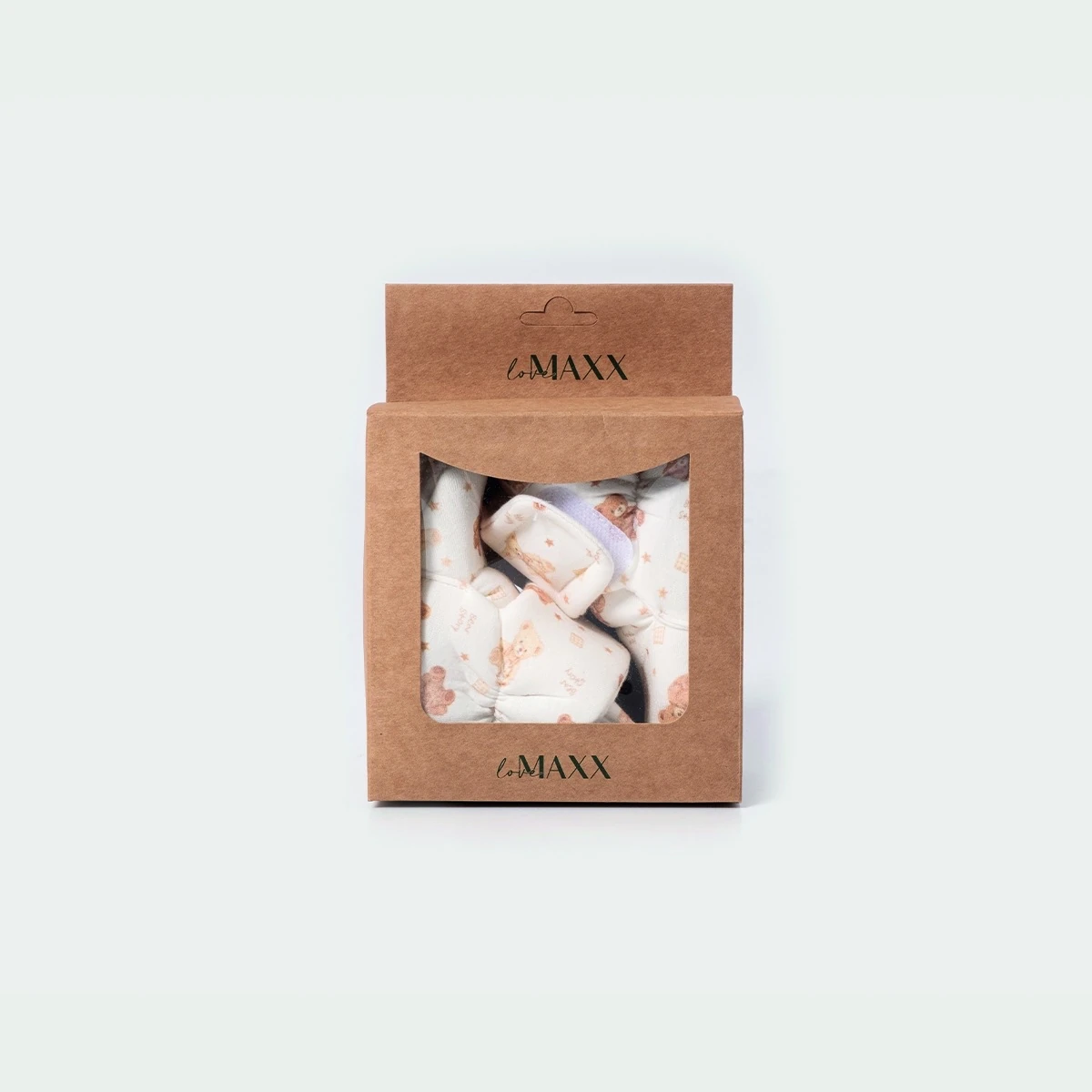 Ayıcık Desenli Cırtcırtlı Bebek Patik