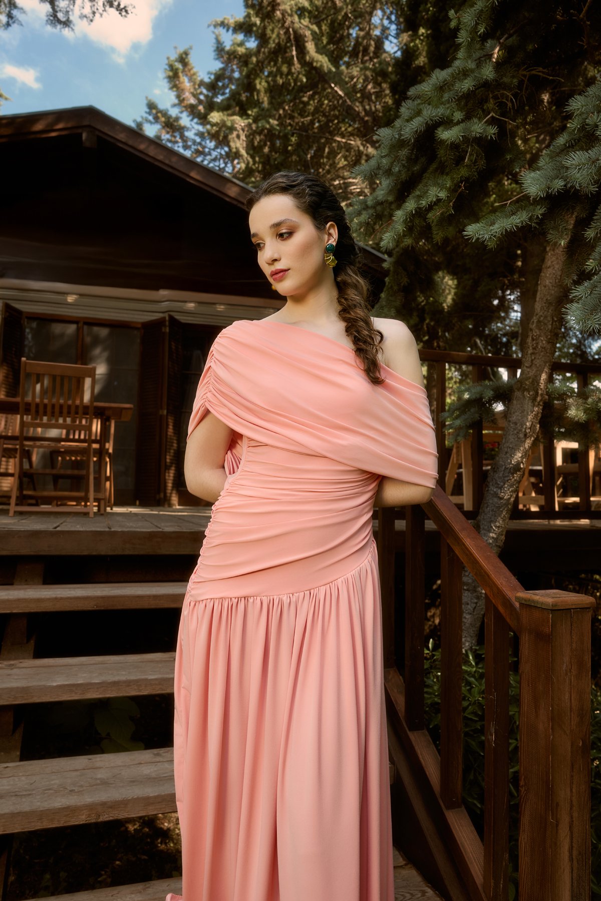 HERA UZUN DRAPE  ELBİSE 