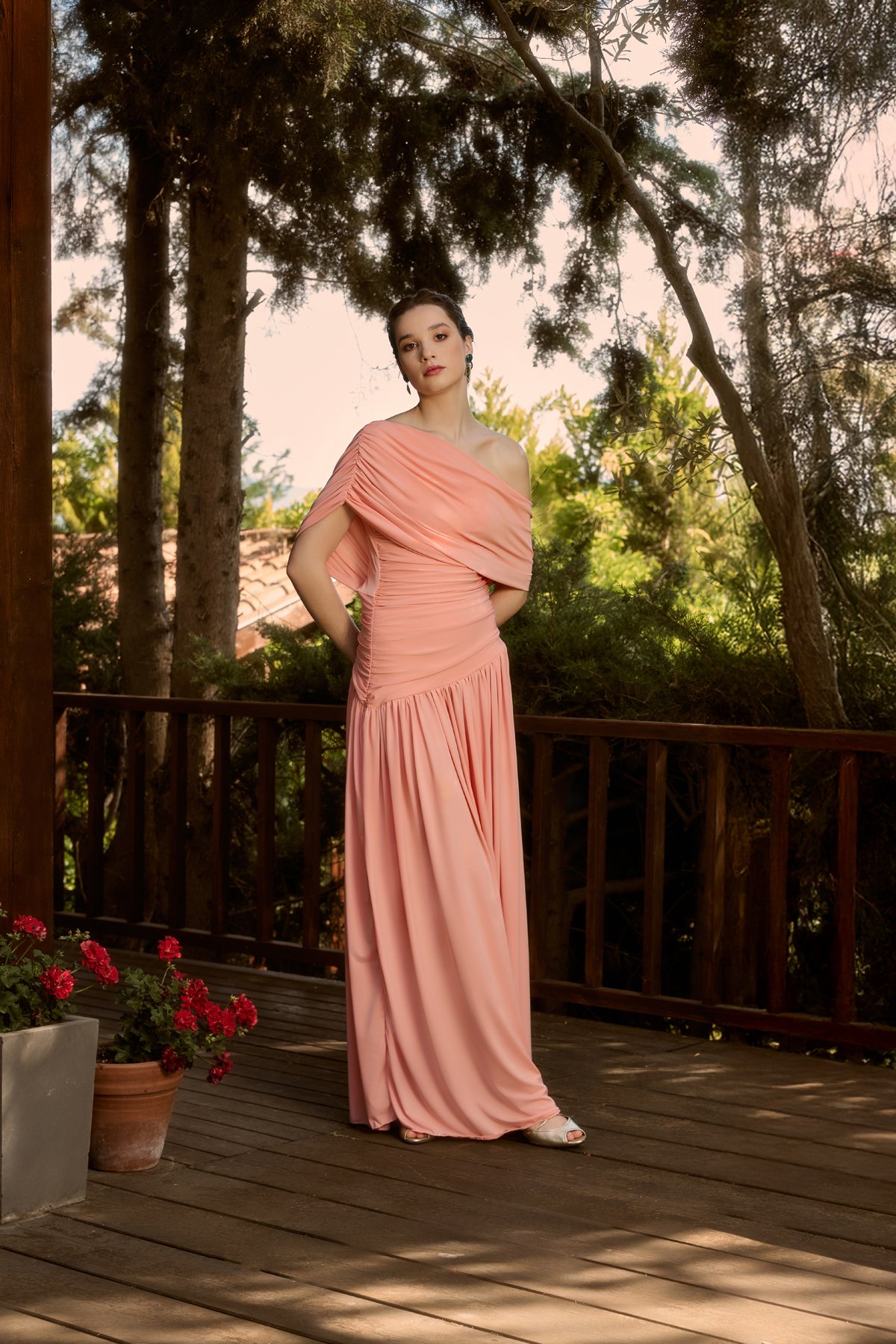 HERA UZUN DRAPE  ELBİSE 