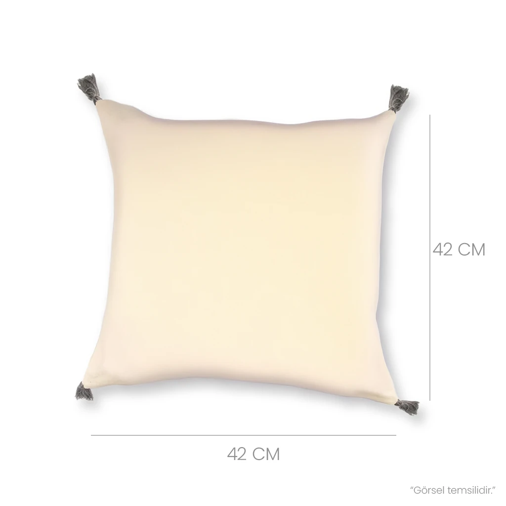 Çapraz Desenli Modern Minimalist Dekoratif Kırlent Kılıfı (İç Dolgusuz)