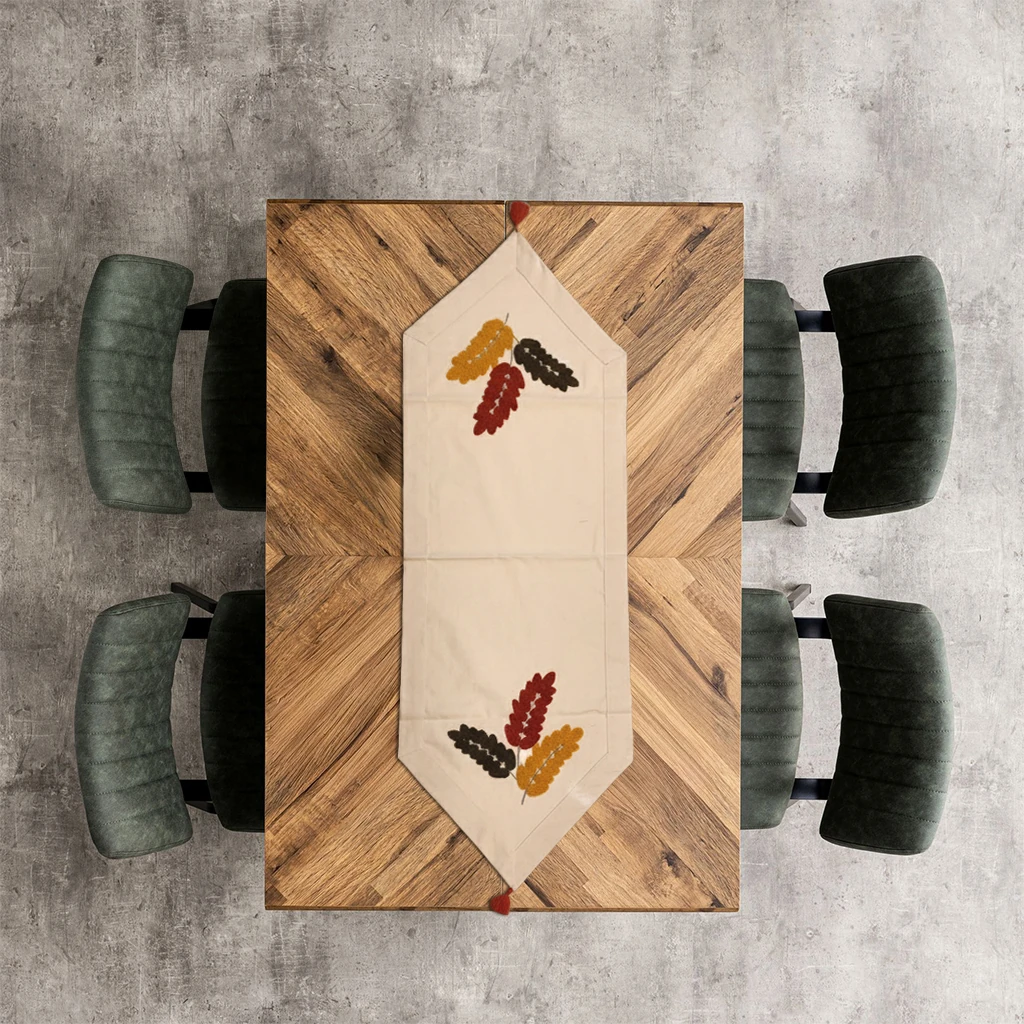 Başak Bohem Punch Nakışlı Masa Runner