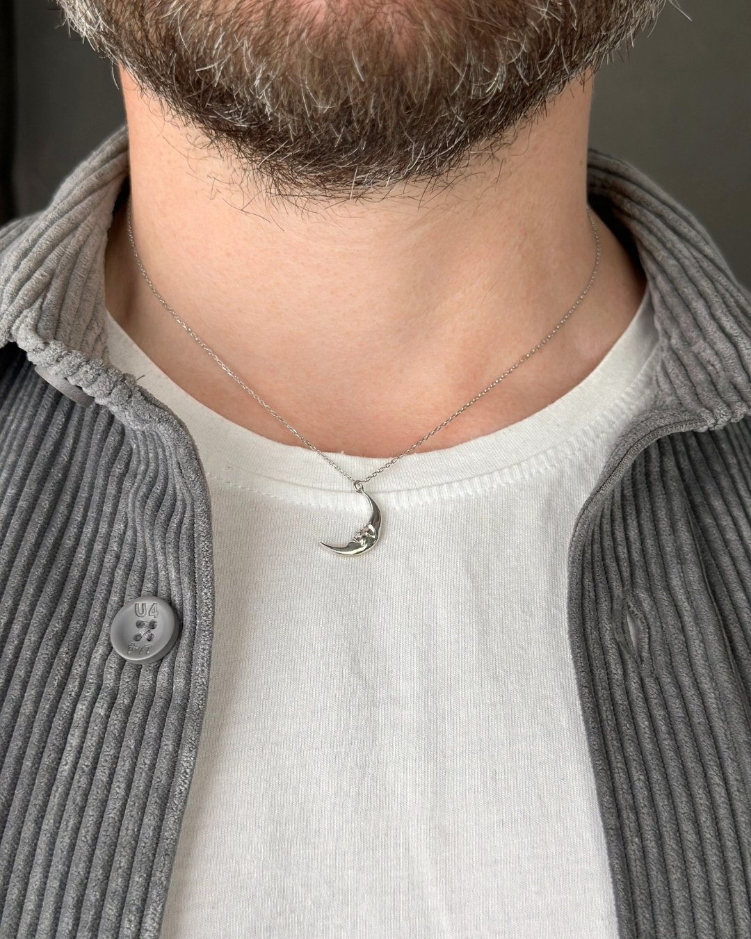 Unisex Ay Işığı Kolye