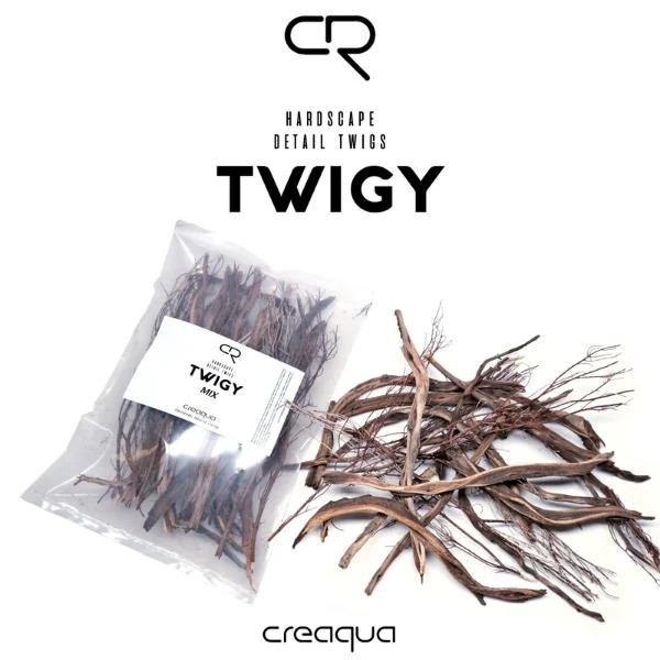 Creaqua Twigy Mix Mini Ribbed+Spotted+Black Doğal Ağaç Dekoru