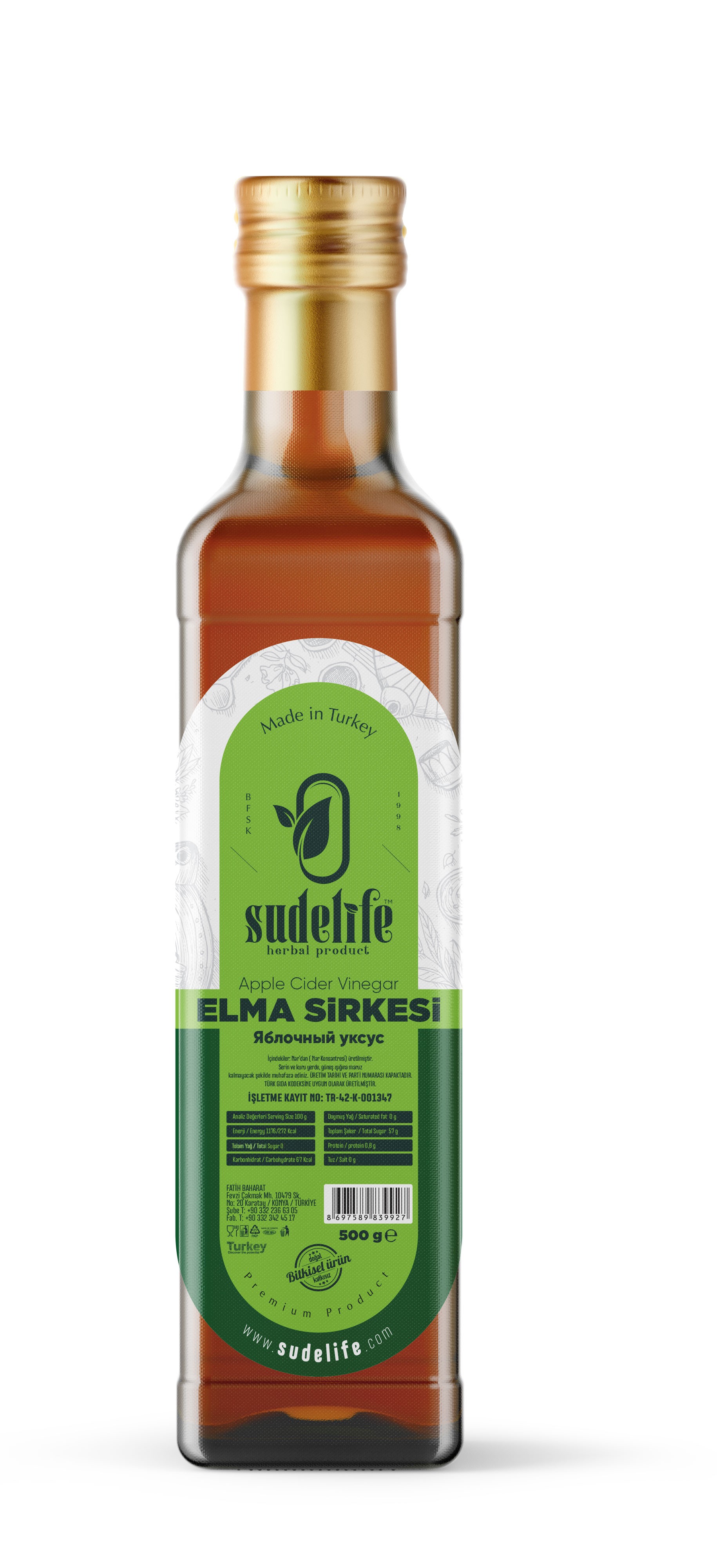 Elma Sirkesi 500 ml