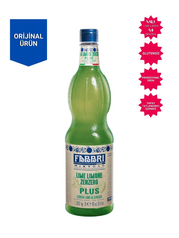 Fabbri Lime Limon ve Zencefil Şurubu (1,3 Lt)