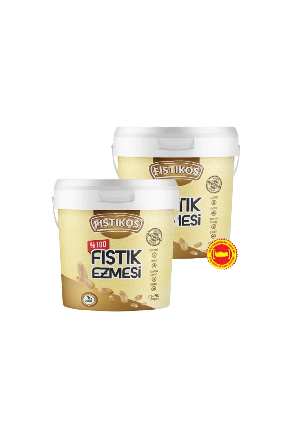 Fıstıkos Şekersiz Yer Fıstığı Ezmesi 2 KG