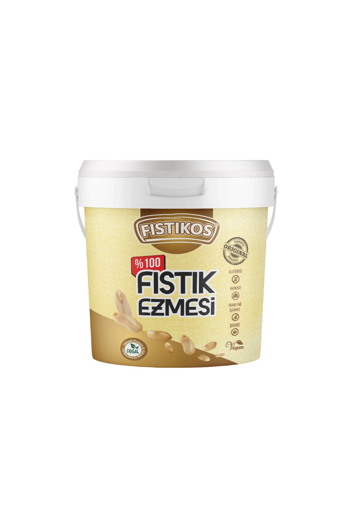 Fıstıkos Şekersiz Yer Fıstığı Ezmesi 1 KG