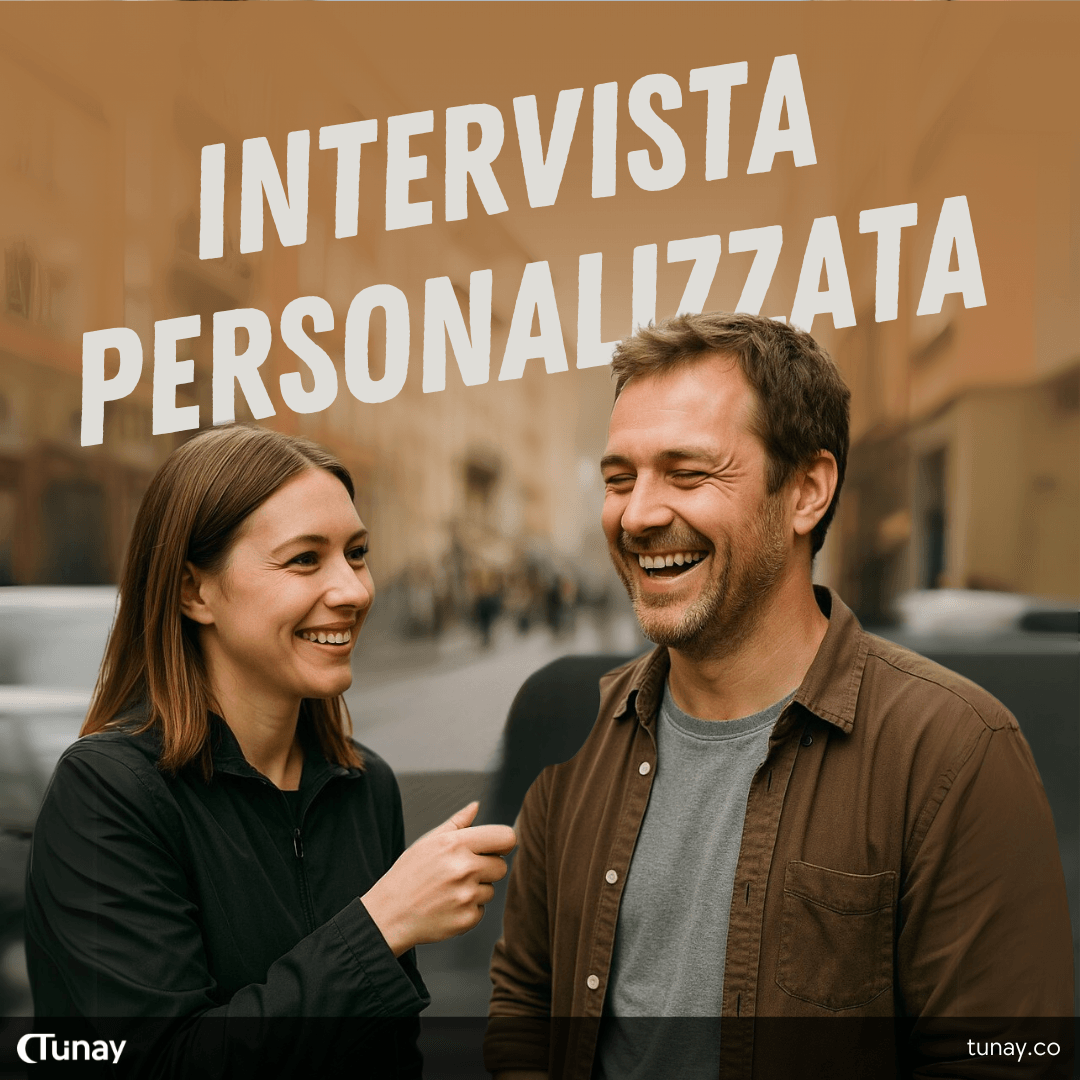 Intervista di strada personalizzata