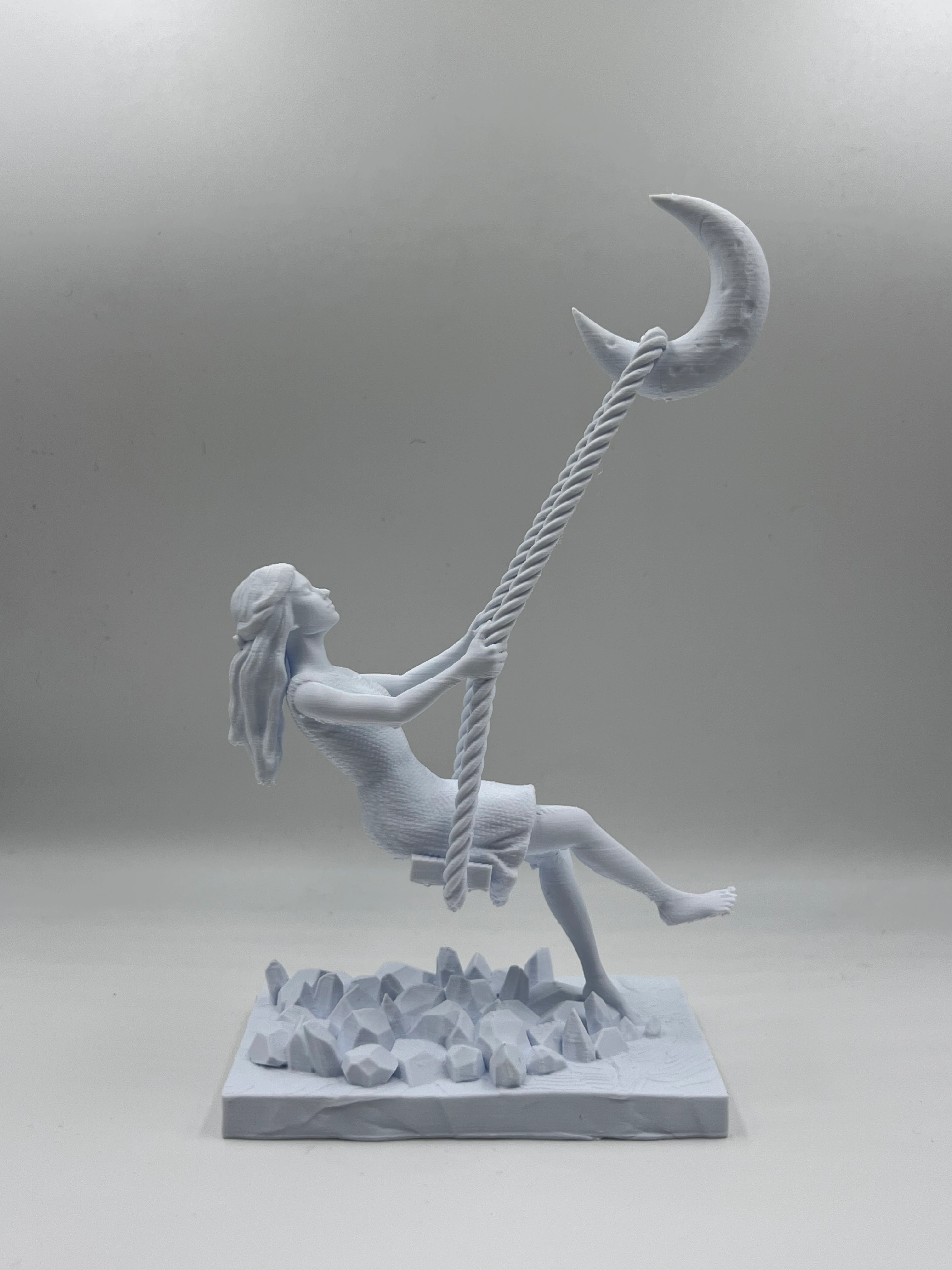 Swing to the Moon Sculpture
