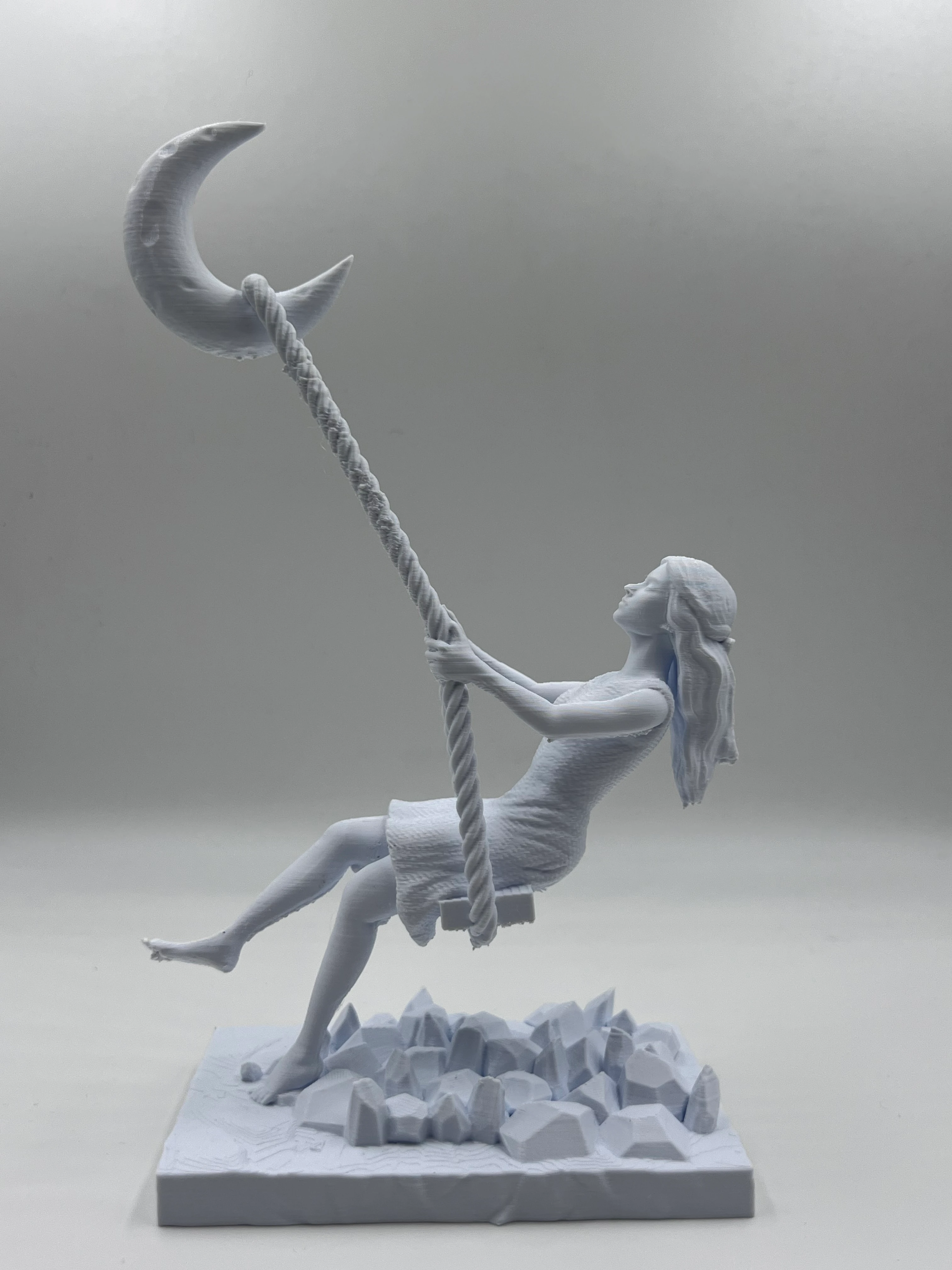 Swing to the Moon Sculpture