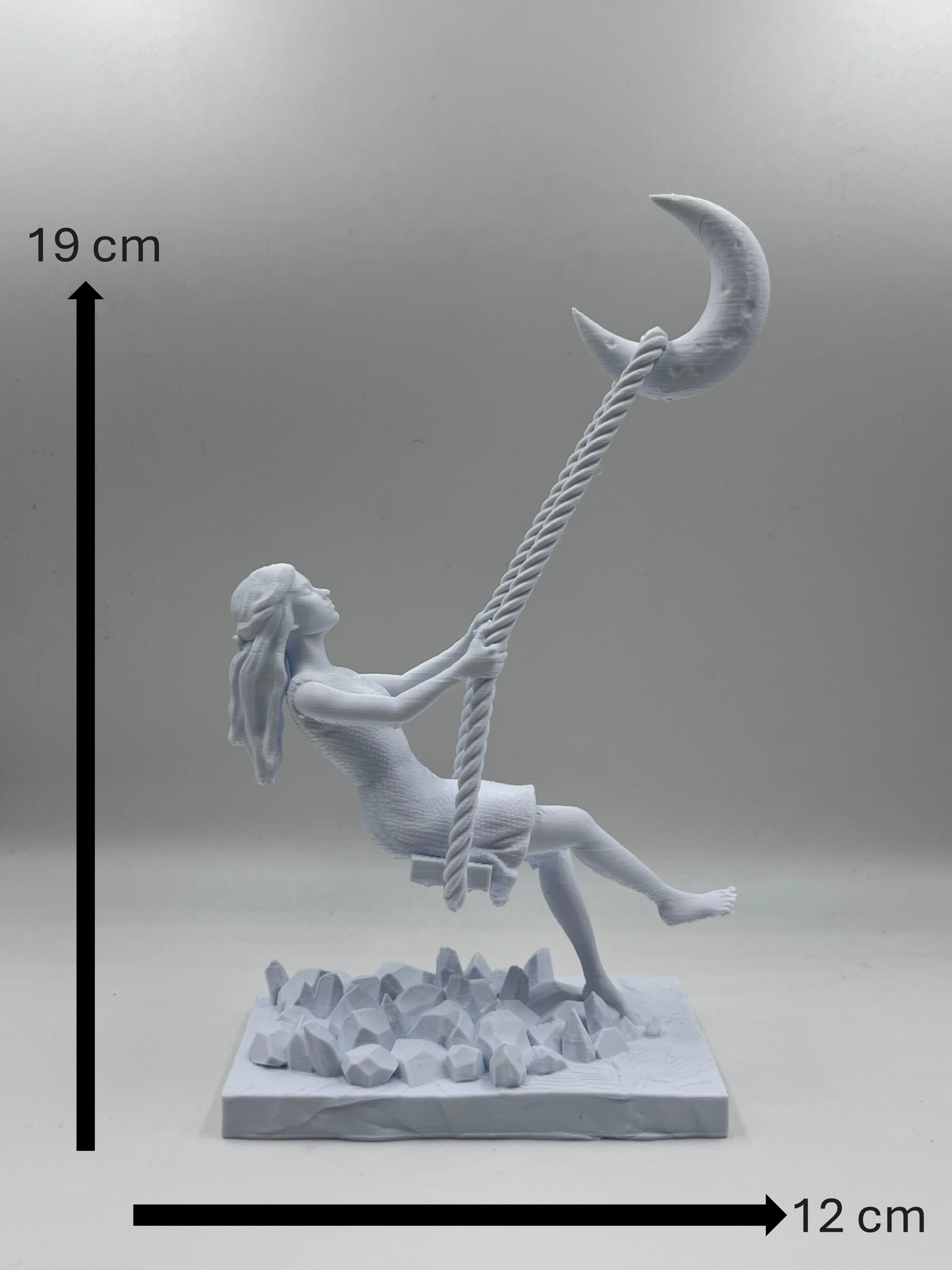 Swing to the Moon Sculpture