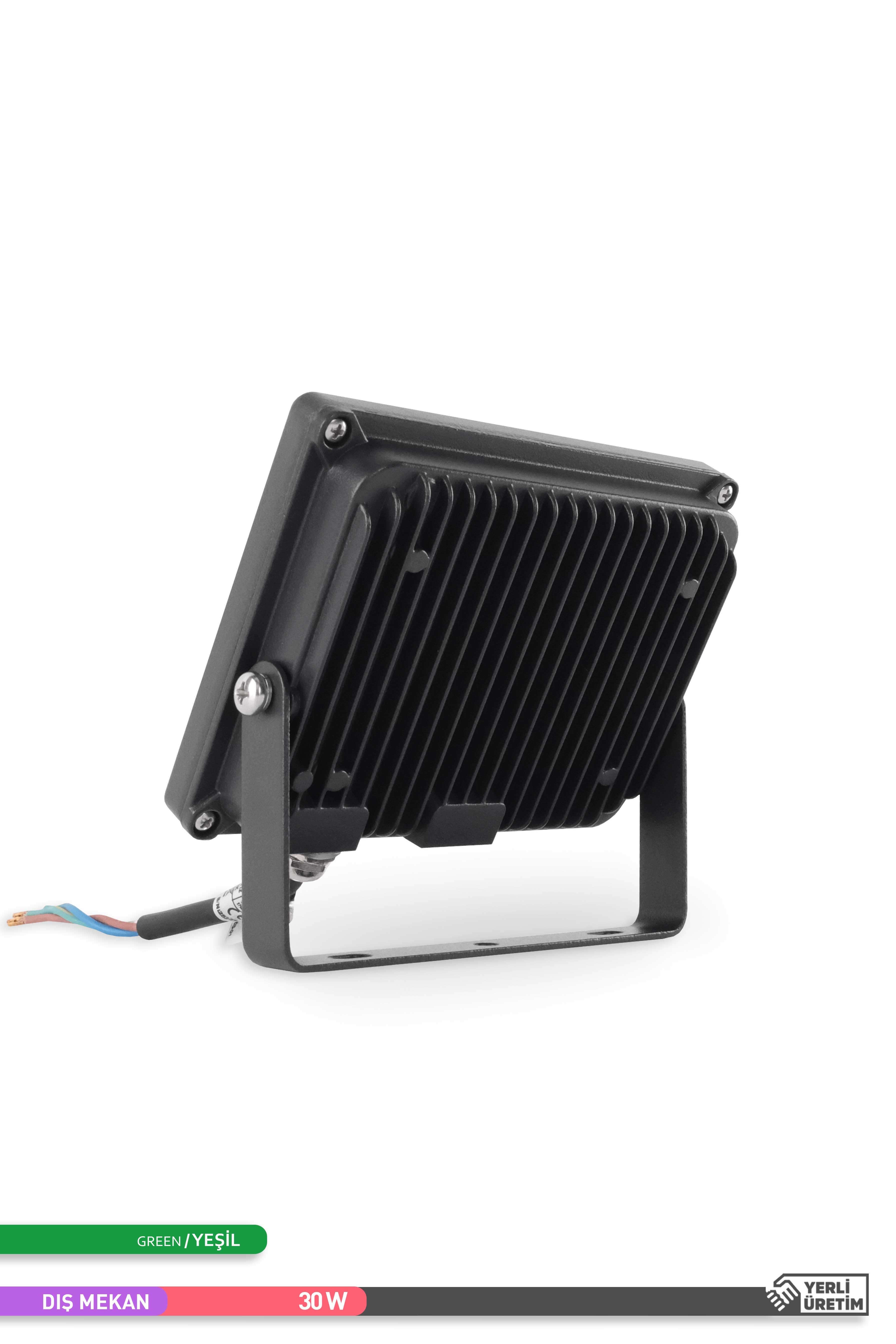 ACK LED Projektör Siyah Kasa Yeşil Işık 220V 30W AT61-03052