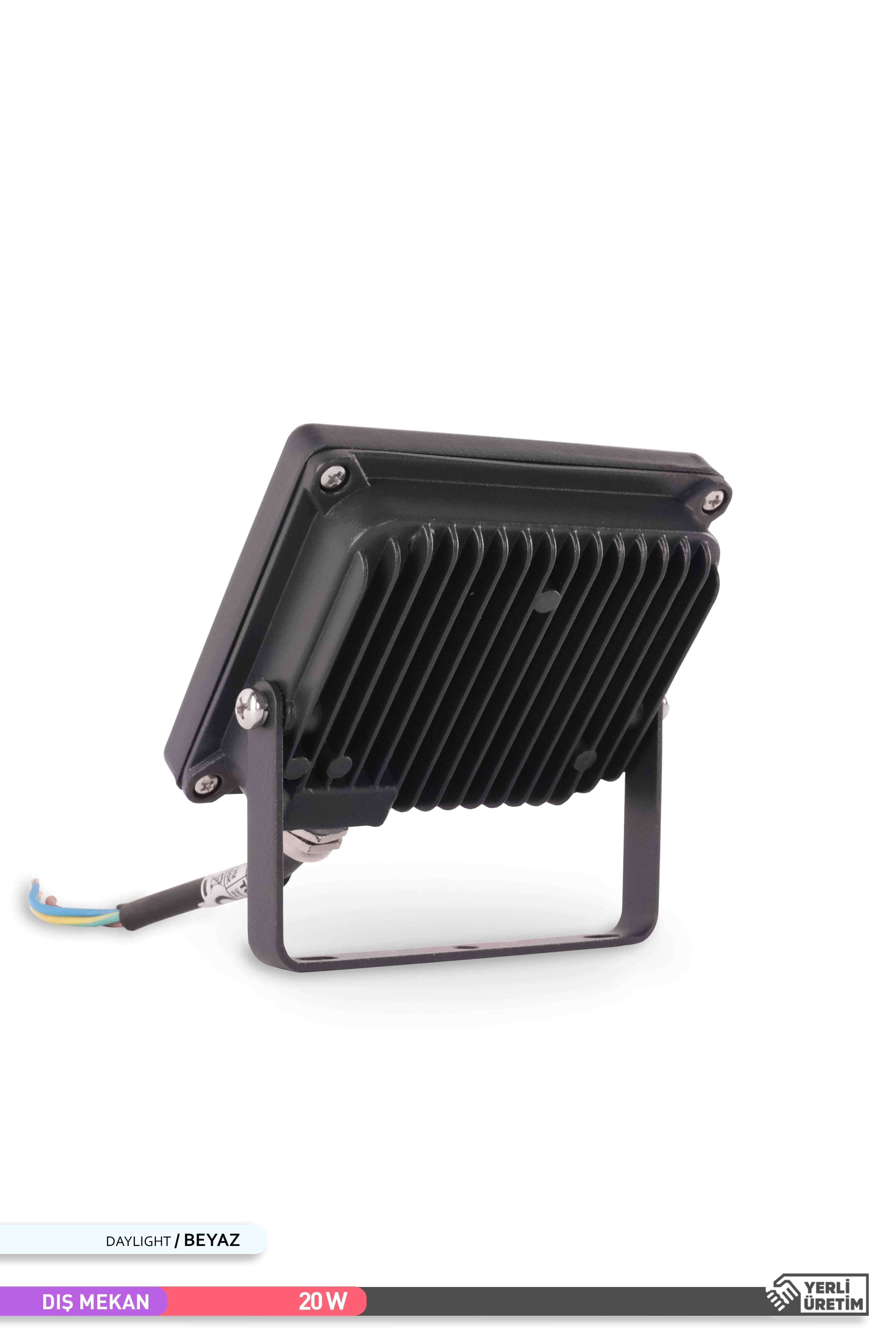 ACK SMD LED Projektör Siyah Kasa 6500K Beyaz Işık 220V 20W AT61-02032