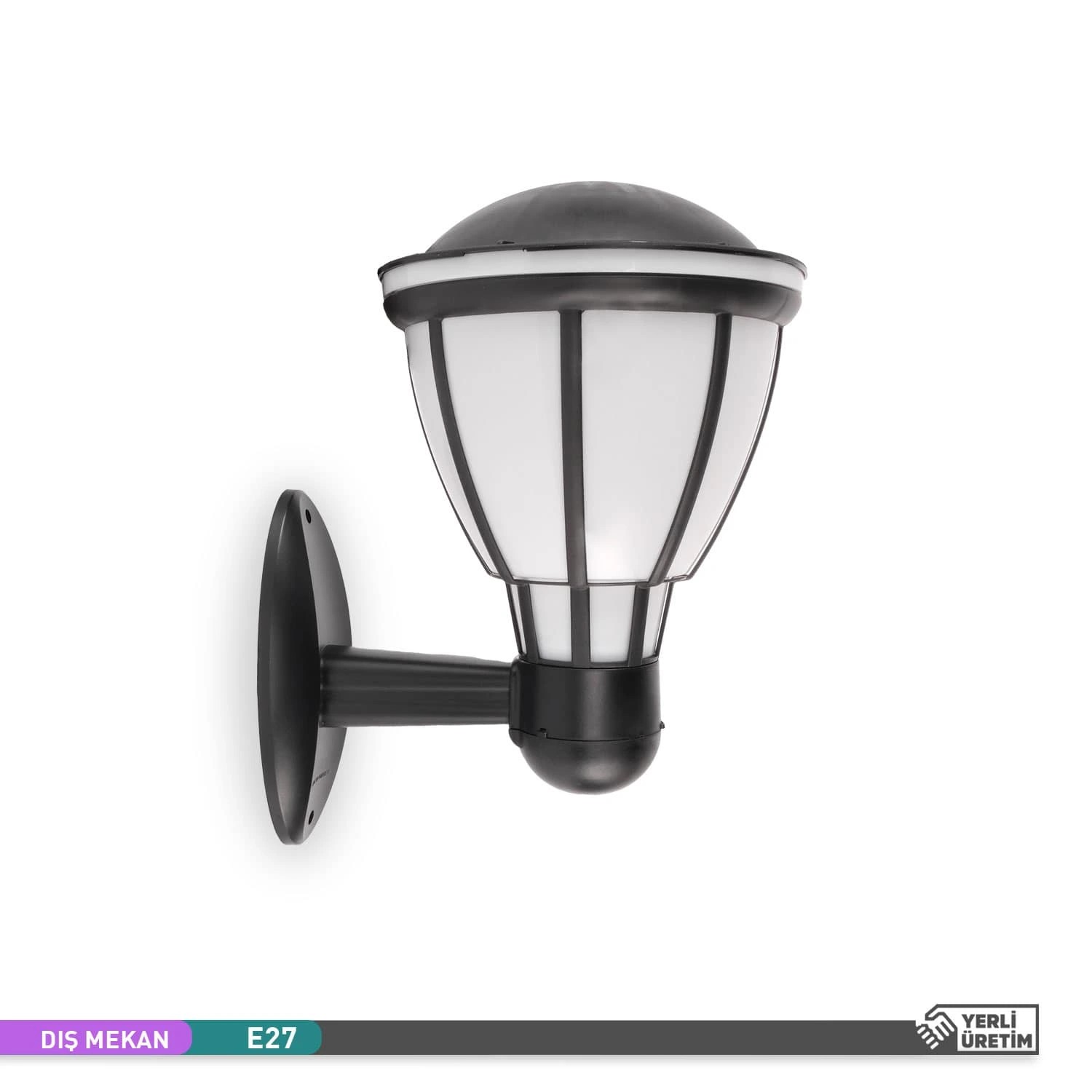 ACK Sardes Bahçe Aydınlatması E27 Duvar Set Üstü Dekoratif Aplik 37cm AG55-05121