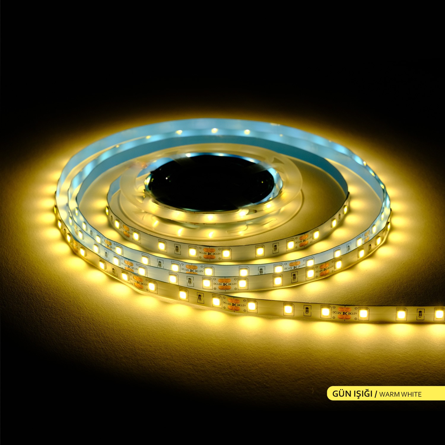 ACK Şerit LED 60 Led'li 3000K Günışığı 7W 5 Metre AS01-00800