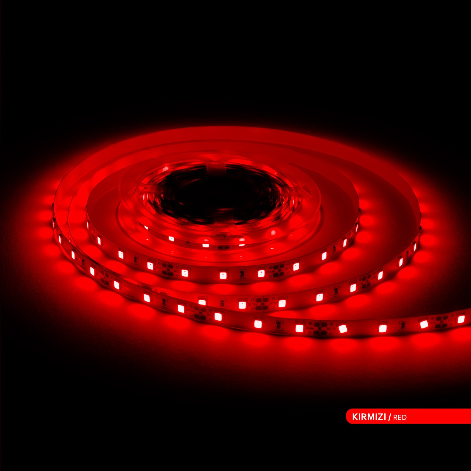 ACK Şerit LED 60 Led'li Kırmızı Işık 7W 5 Metre AS01-00804
