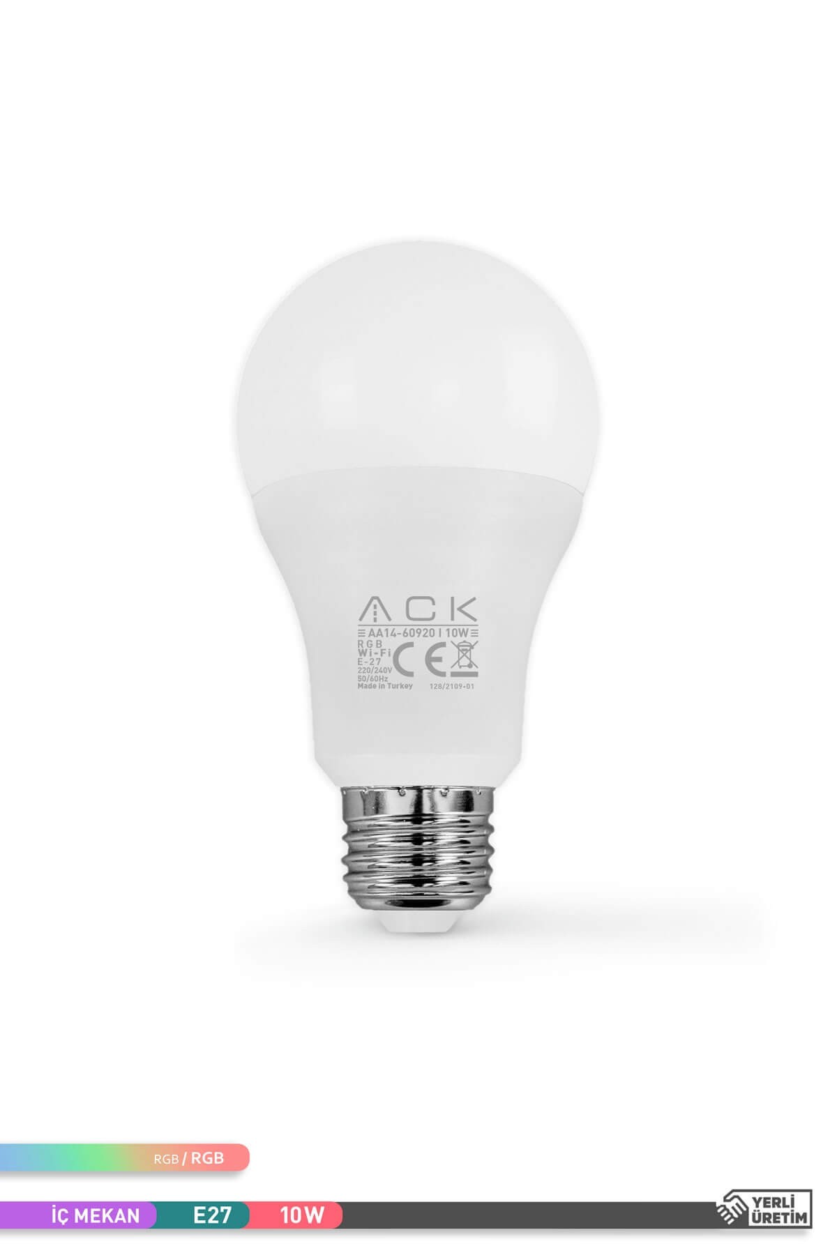 ACK Wi-Fi LED Ampul 220V 10W E27 AA14-60920