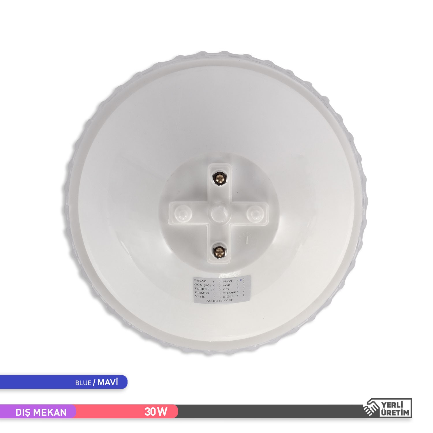 ACK 30W LED Havuz Ampulü PAR56 Mavi Işık Rengi E27