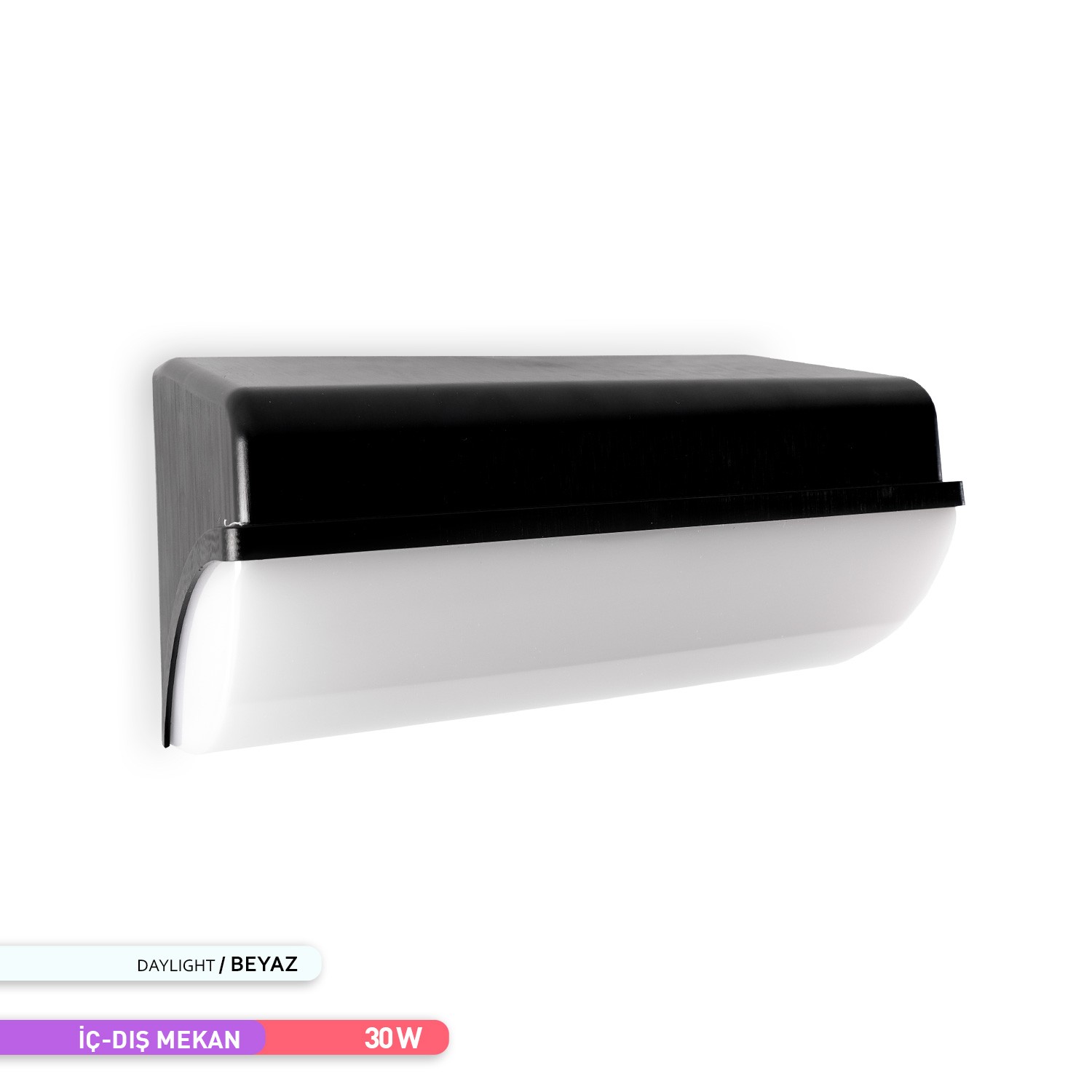 ACK 30W LED Duvar Armatürü 6500K Beyaz Işık Dekoratif Dış Mekan Bahçe Aydınlatması AH07-06430
