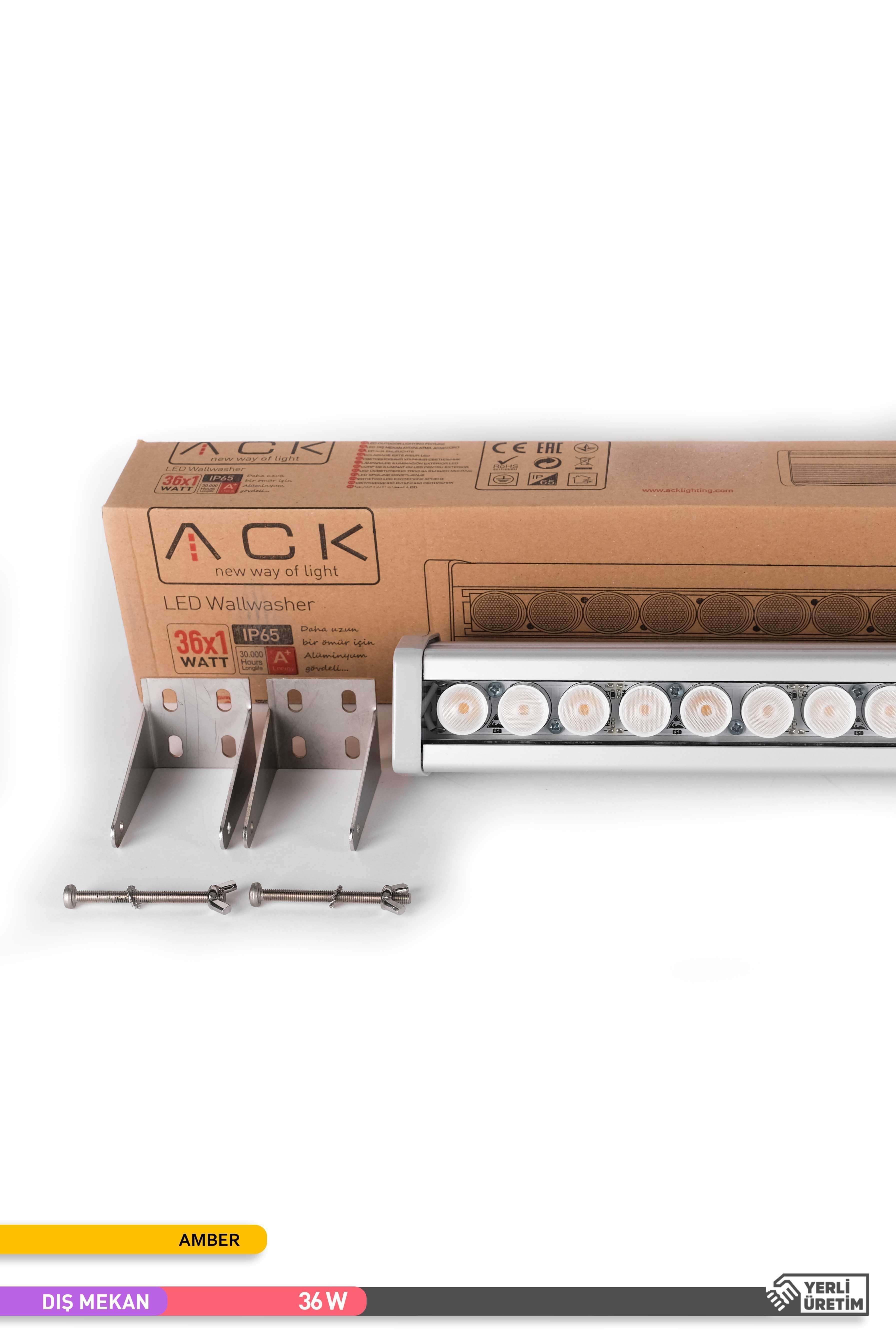 ACK LED Wallwasher Amber Işık 36W 945mm AT20-03683