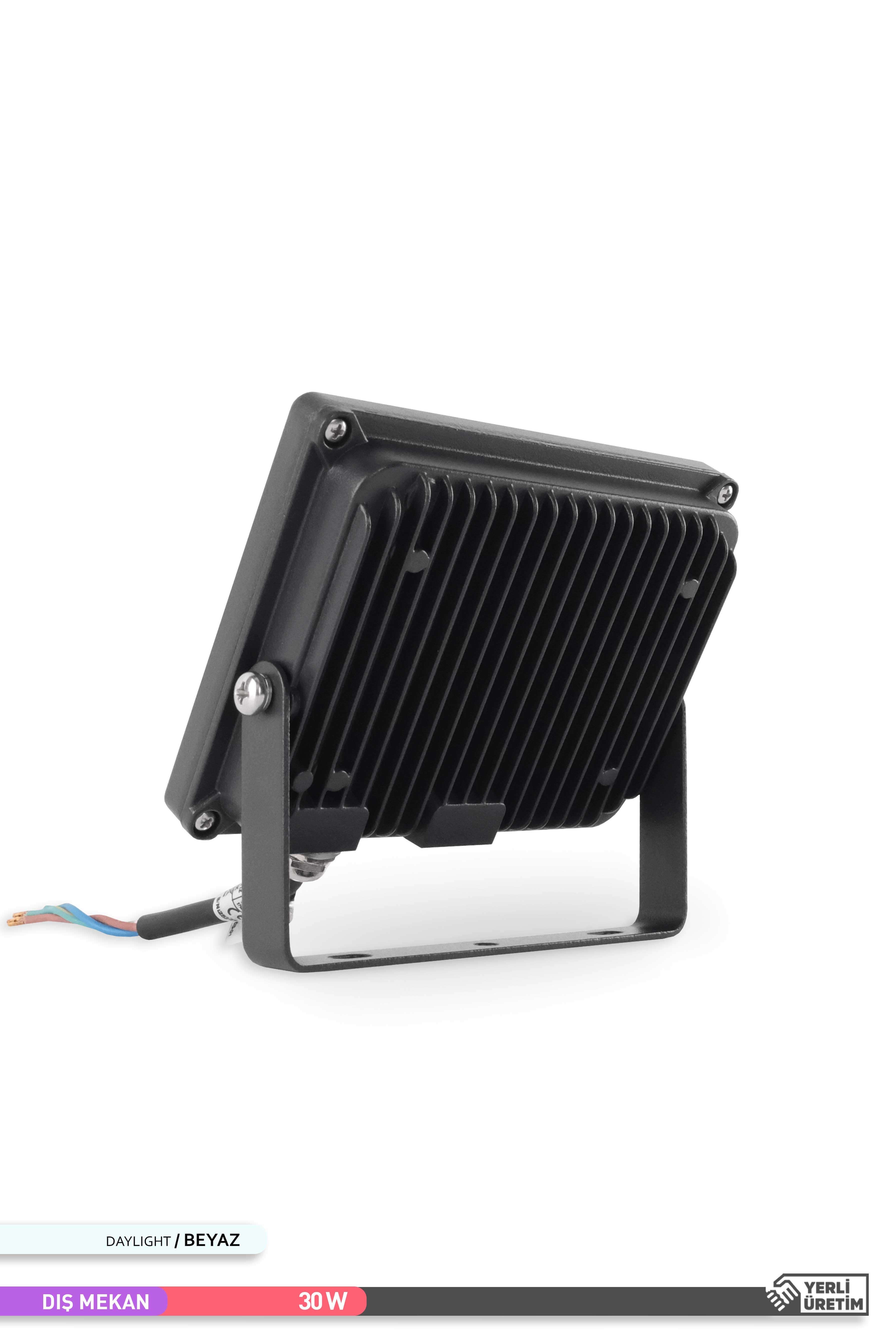 ACK LED Projektör Siyah Kasa 6500K Beyaz Işık 220V 30W AT61-03032