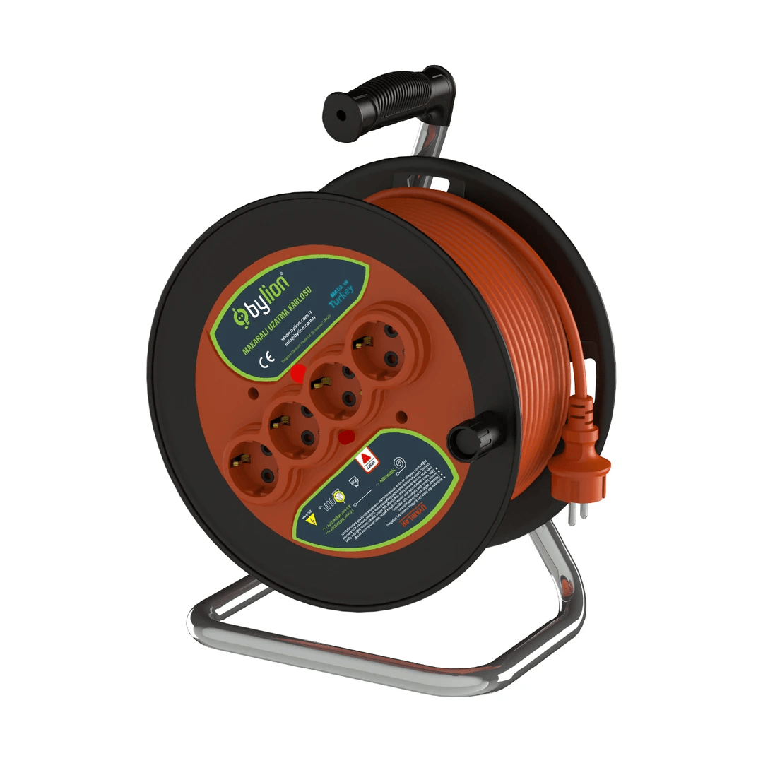 BYLION Makaralı Seyyar Uzatma Kablosu 40m 3*2.5mm IP20 PMK-40325-F - 100-303-1340