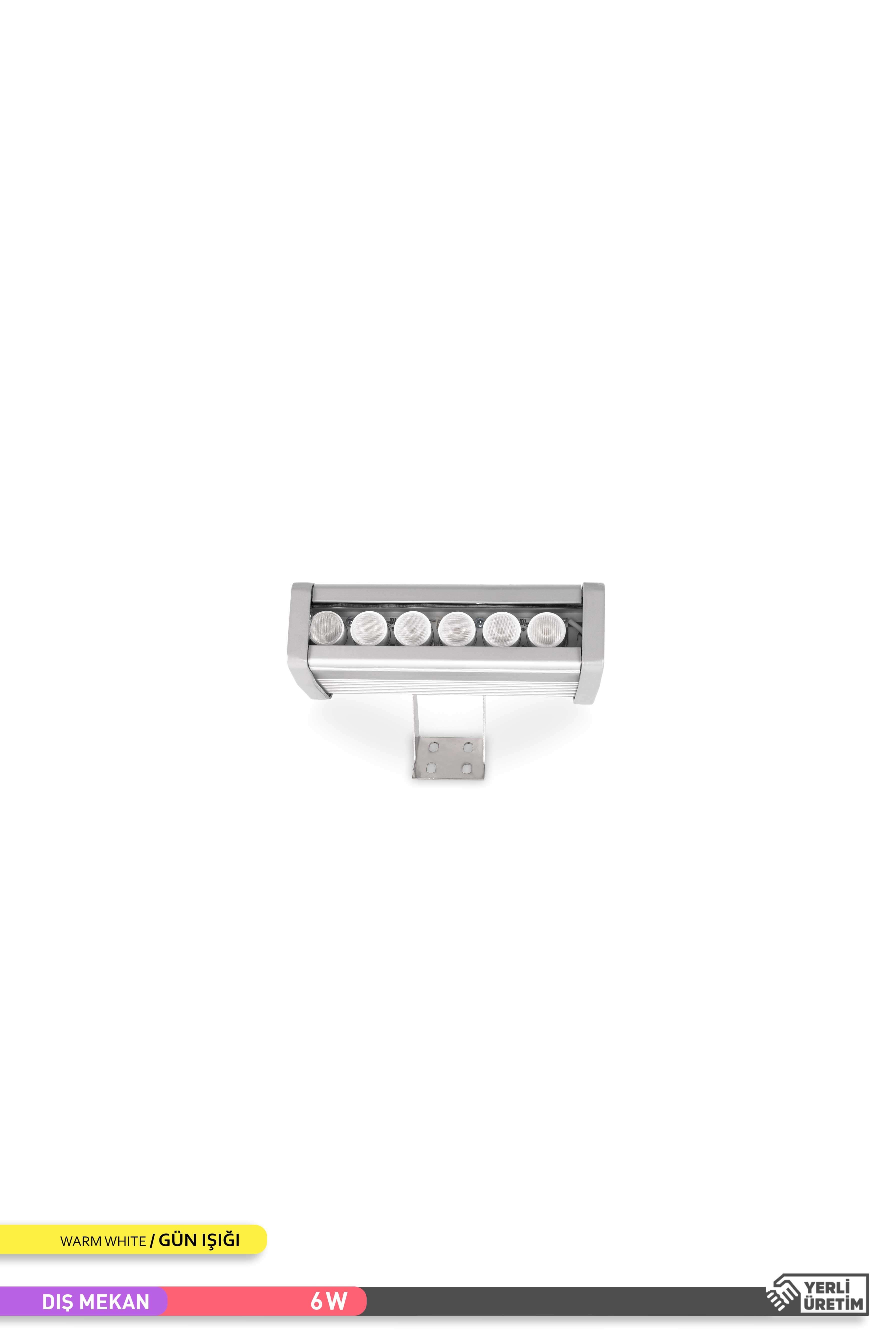 ACK LED Wallwasher 3000K Gün Işığı 6W 180mm AT20-00603