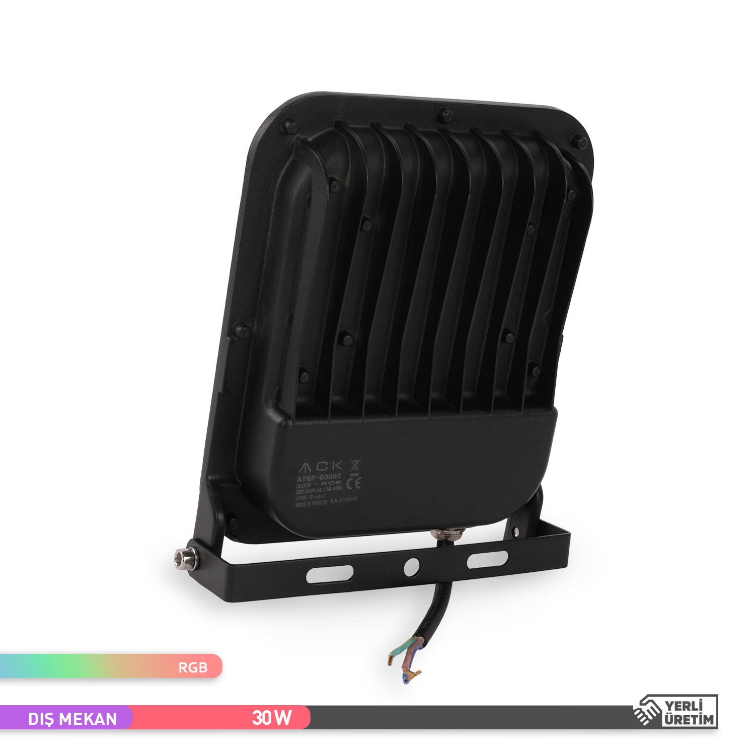 ACK RGB Kumandalı LED Projektör 30W Işık Rengi Değiştirilebilir AT62-03092