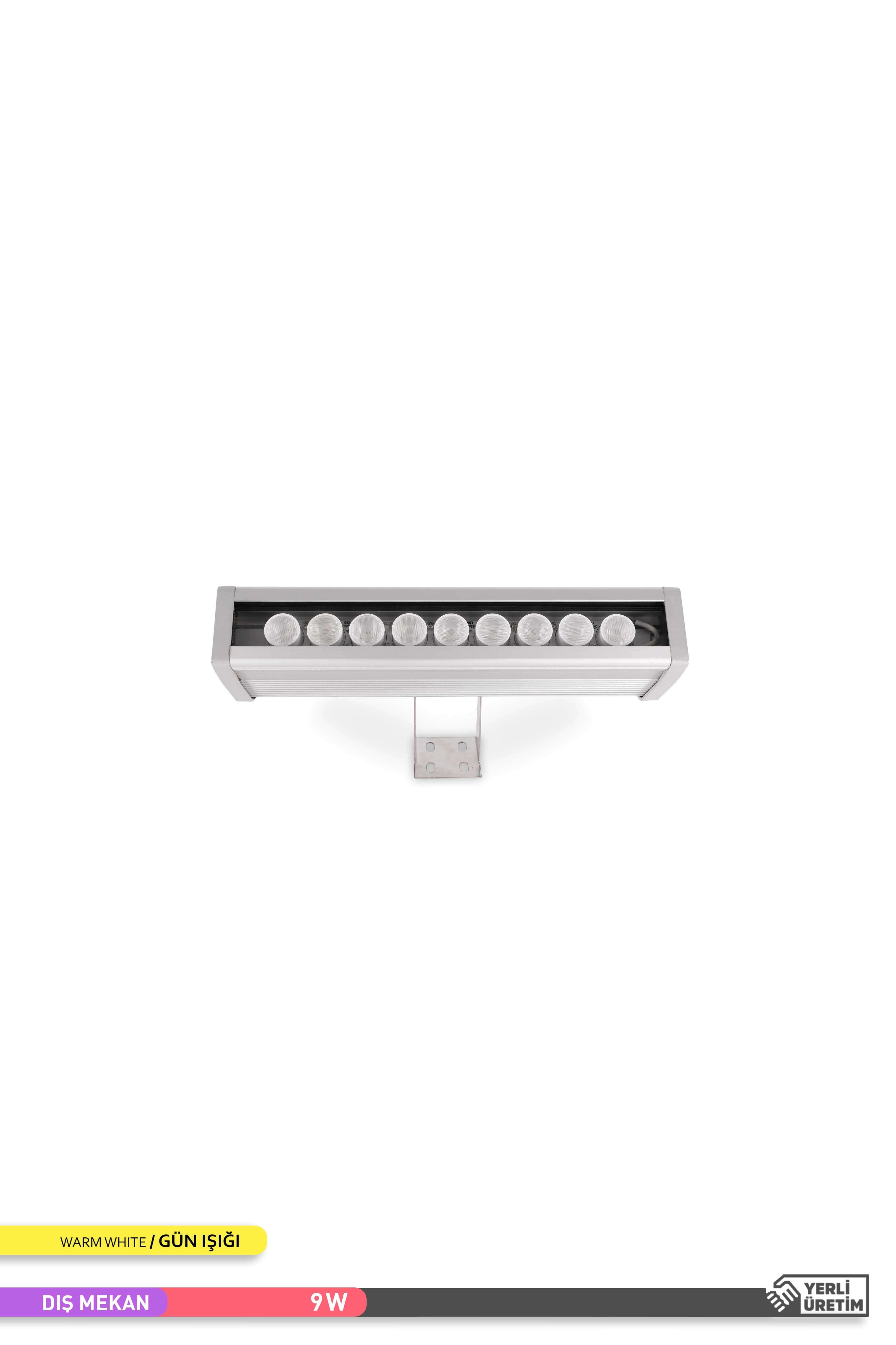 ACK LED Wallwasher 3000K Gün Işığı 9W 276mm AT20-00903