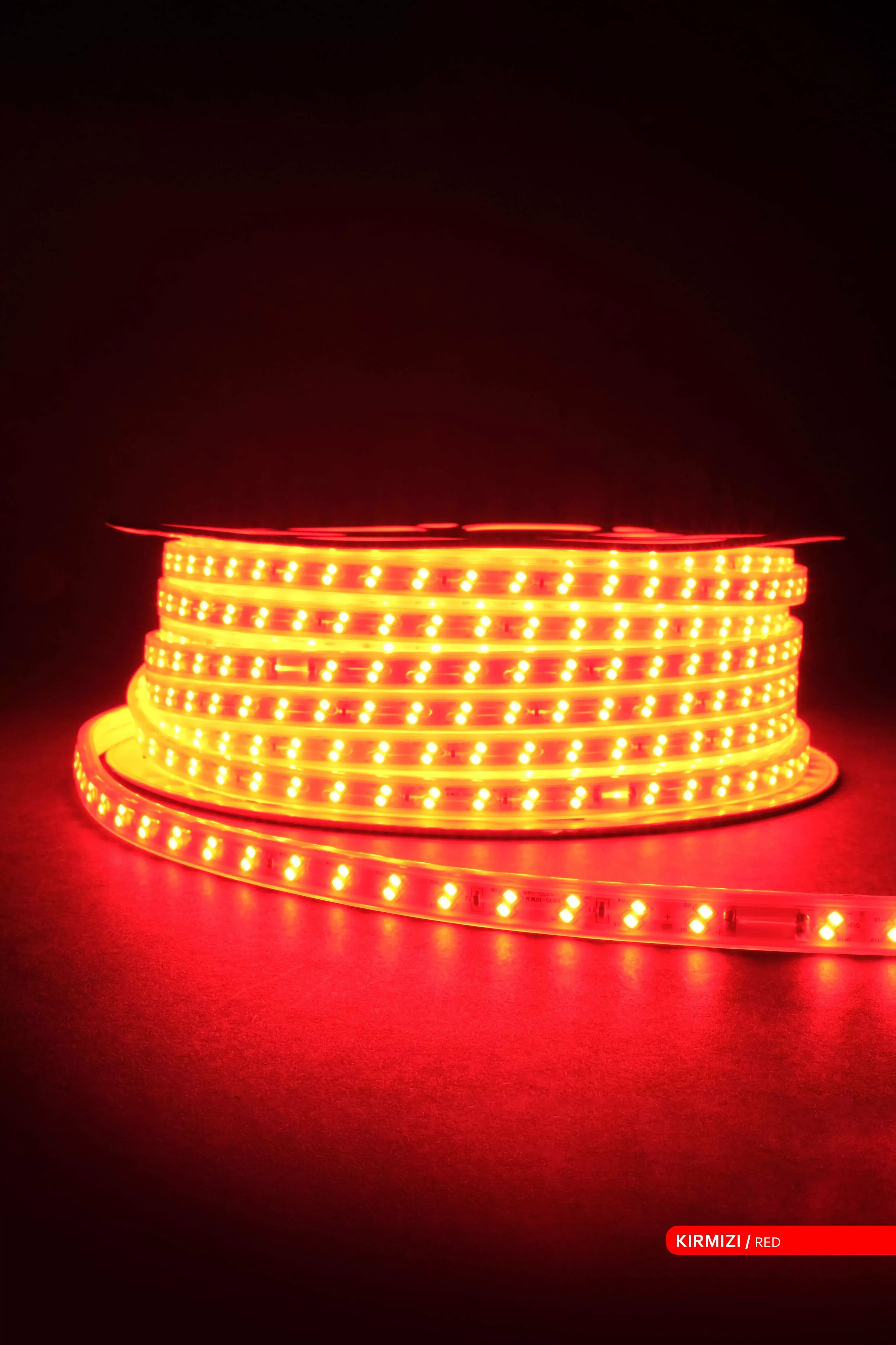 ACK 120 LED li Şerit LED Kırmızı Işık 220V 6W 50m