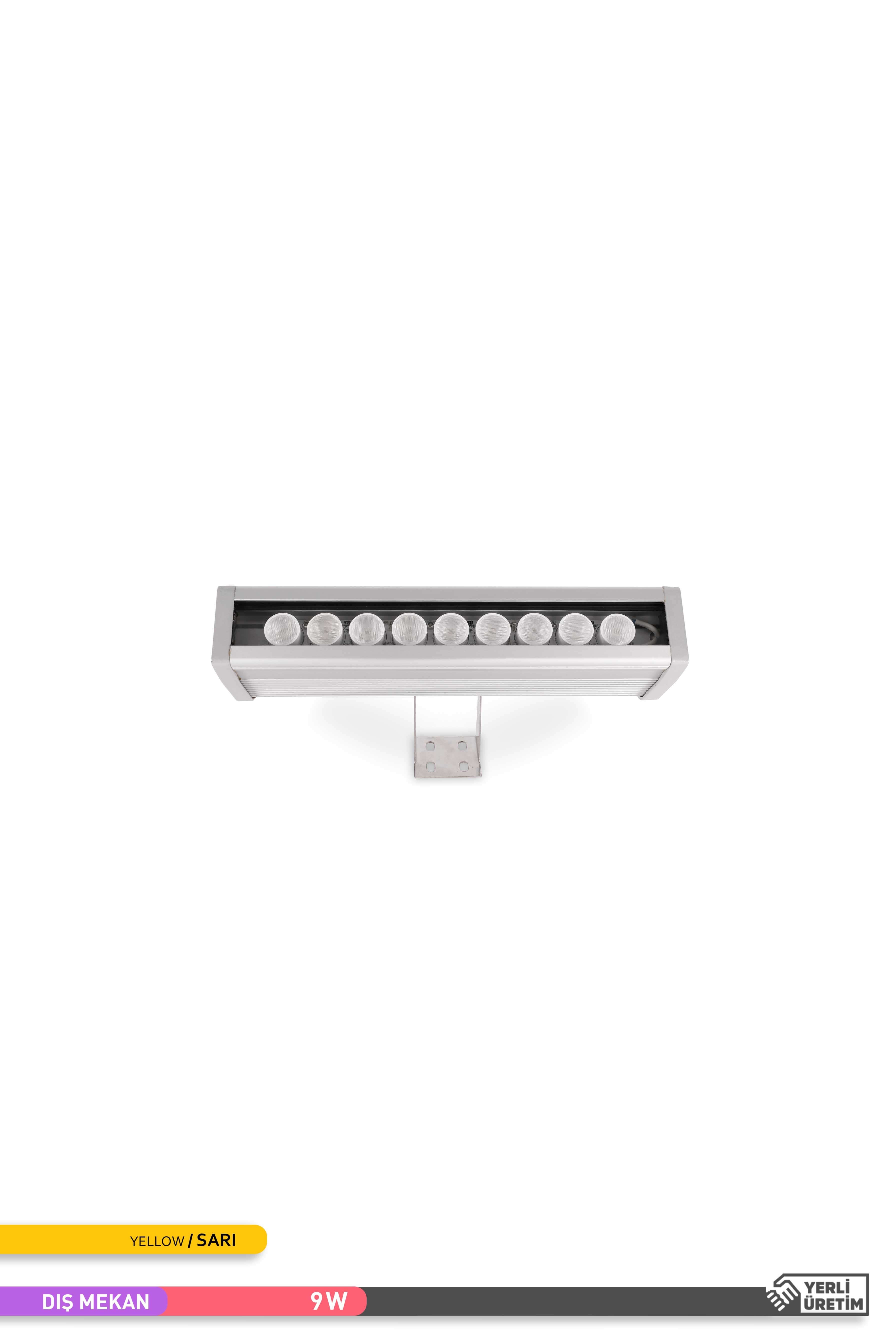 ACK LED Wallwasher Sarı Işık 9W 276mm