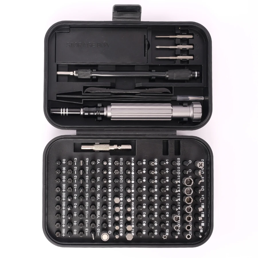Multifonksiyonel 150 Parça Tornavida Seti - Manyetik Uçlu Profesyonel Onarım ve Telefon Tamir Seti  