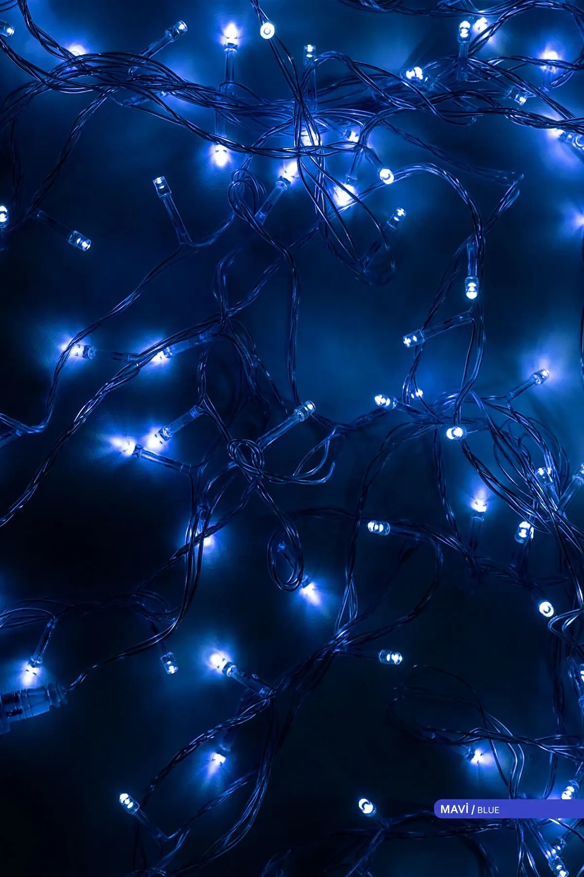 ACK 100 LED li Eklenebilir LED Süsleme, Yılbaşı Ağacı Süsleme Mavi Işık 220V 4W 10m