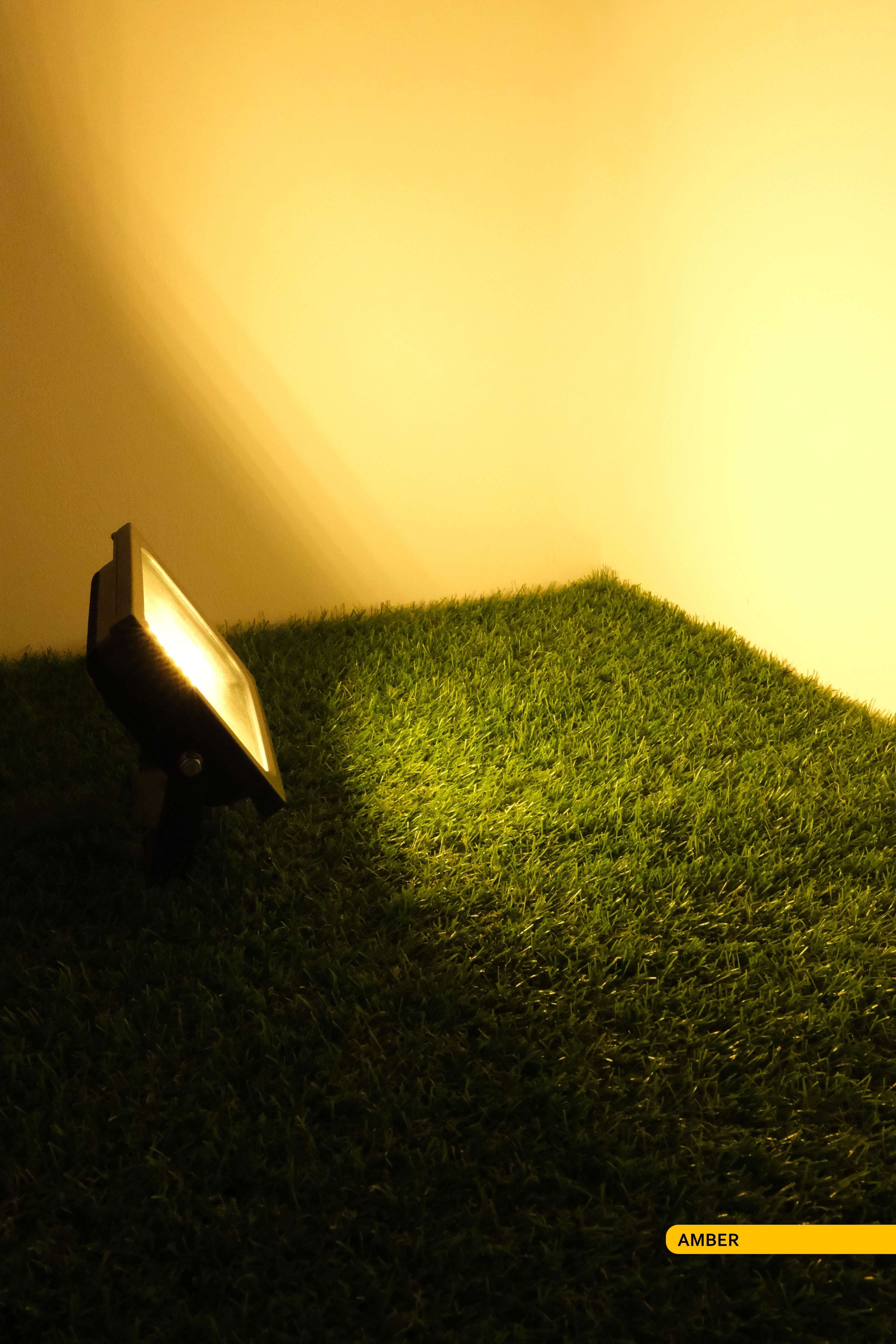 ACK LED Projektör Siyah Kasa Amber Işık 220V 50W AT61-05082