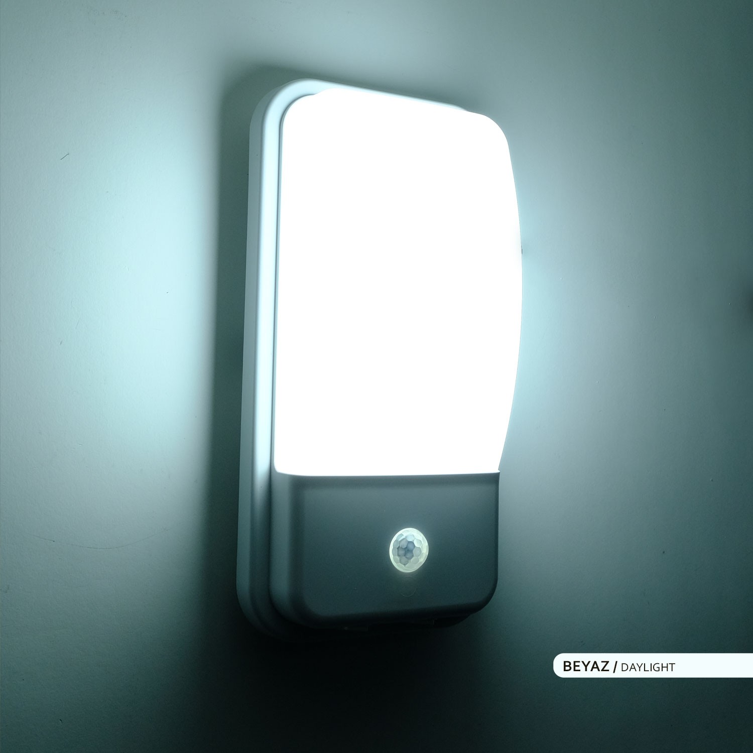 ACK 20W Sensörlü İç ve Dış Mekan LED Duvar Apliği 6500K Beyaz AH07-05330