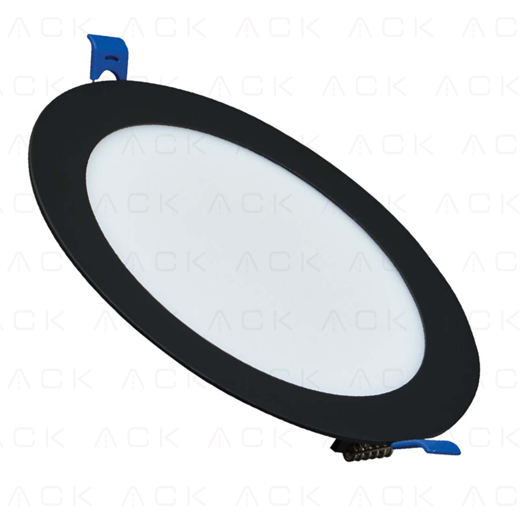 ACK 6W Sıva Altı Yuvarlak LED Panel Armatür Siyah Gövde 3000K Günışığı AP01-00601